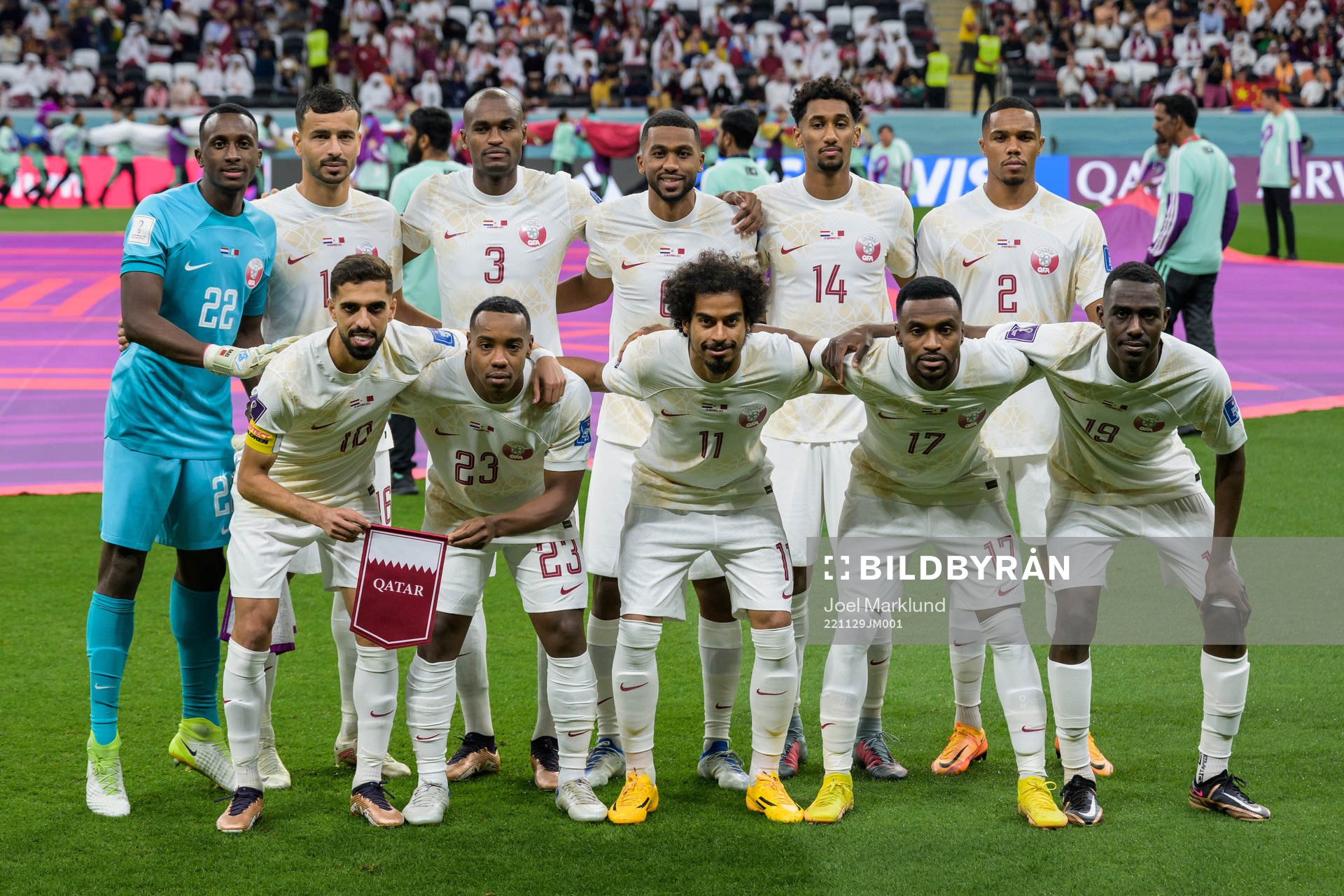 The starting eleven of Qatar