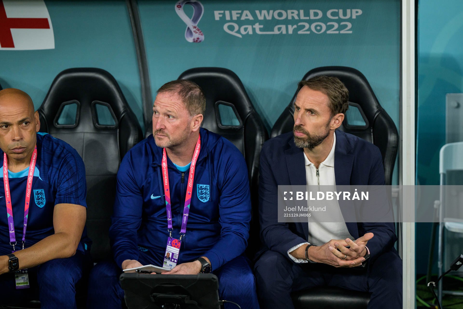 head coach Gareth Southgate of England