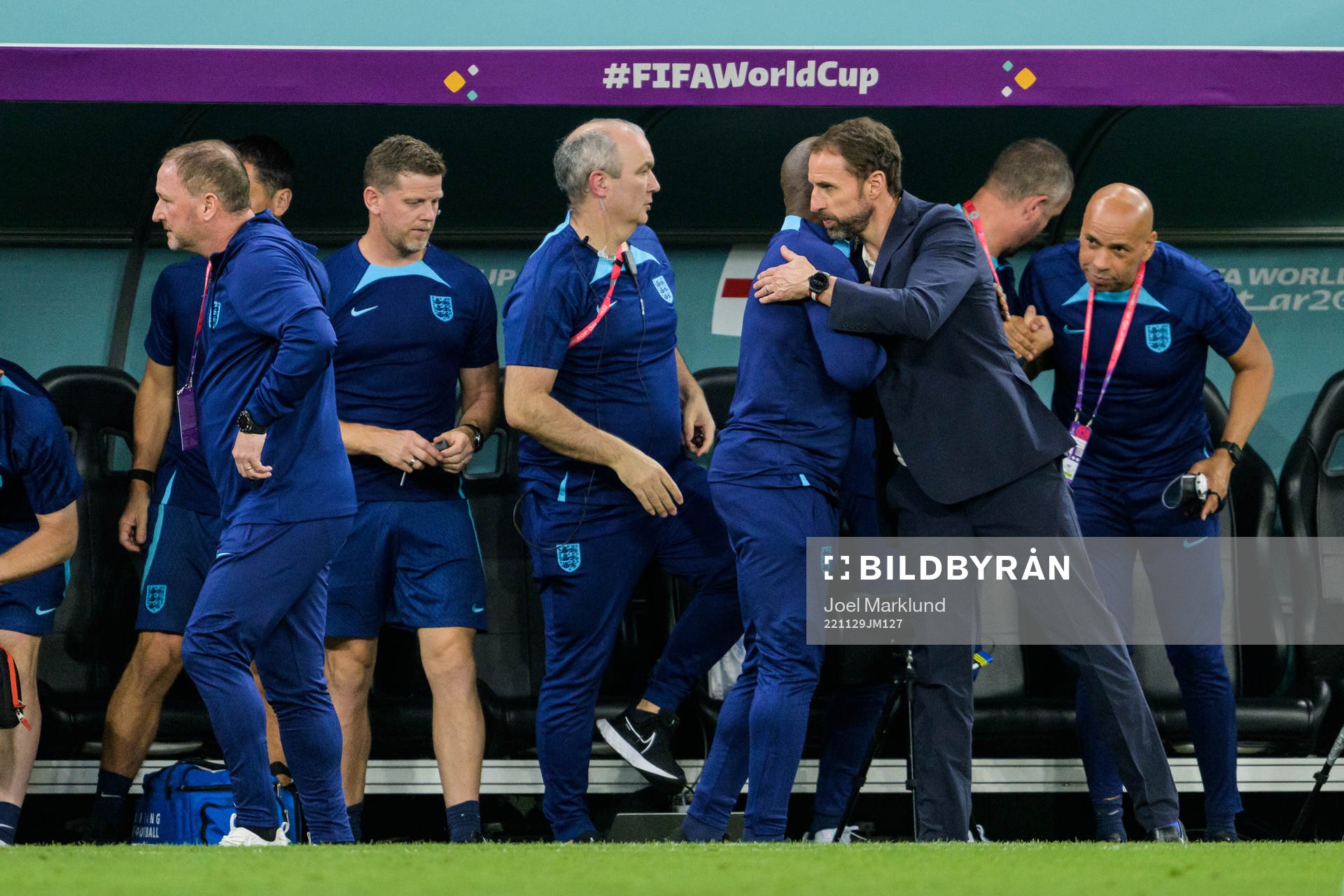 head coach Gareth Southgate of England