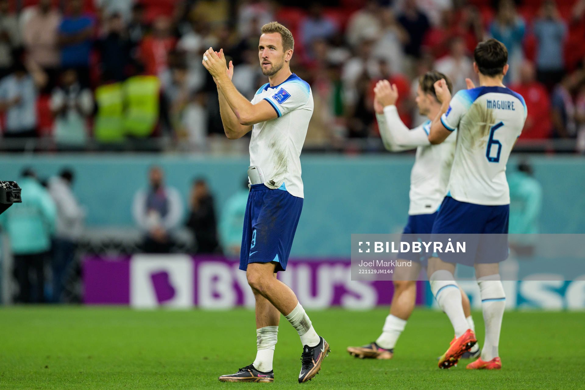 Harry Kane of England after the FIFA World Cup 2022 football match between Wales and England on November 29, 2022 in Doha.