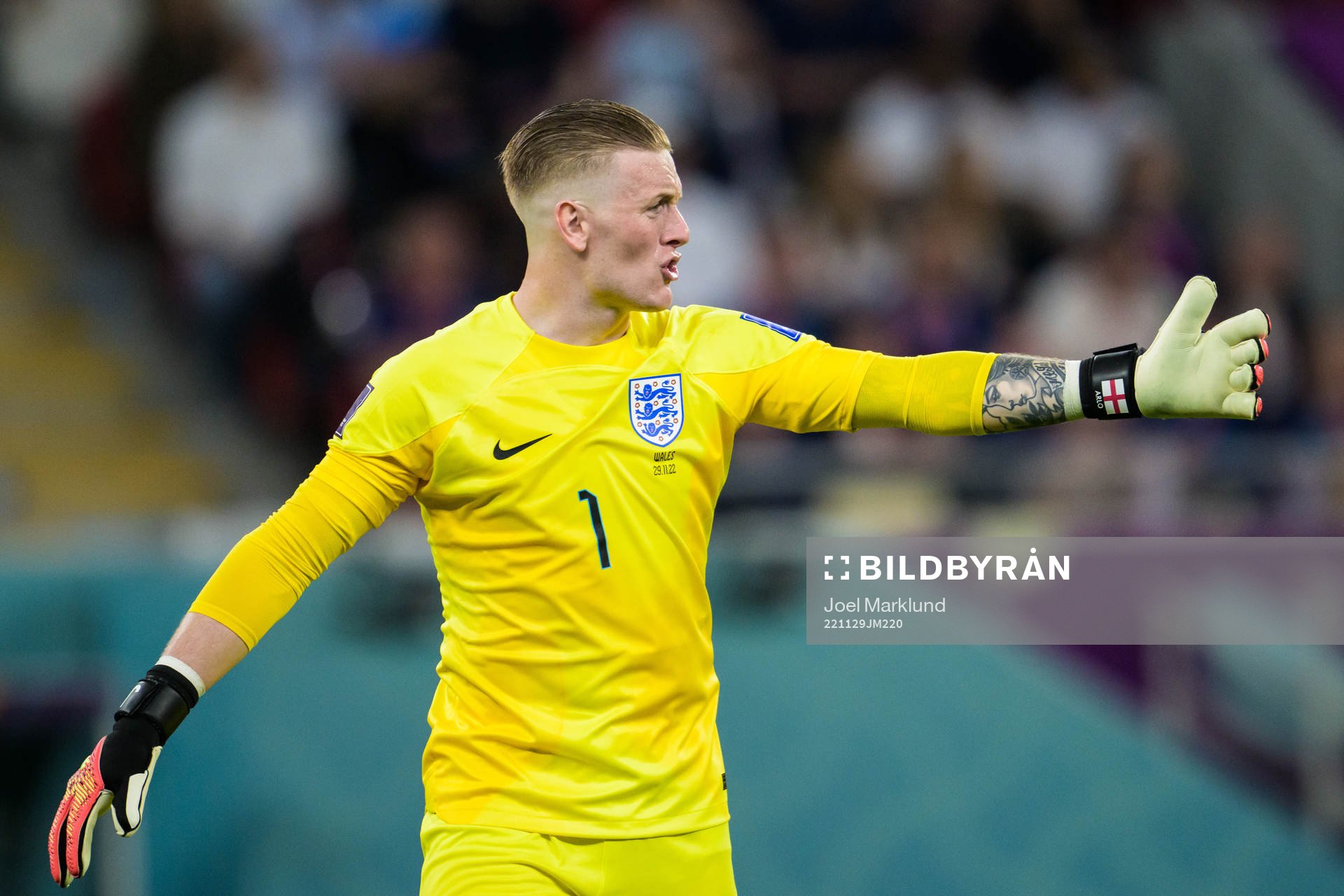 Goalkeeper Jordan Pickford of England