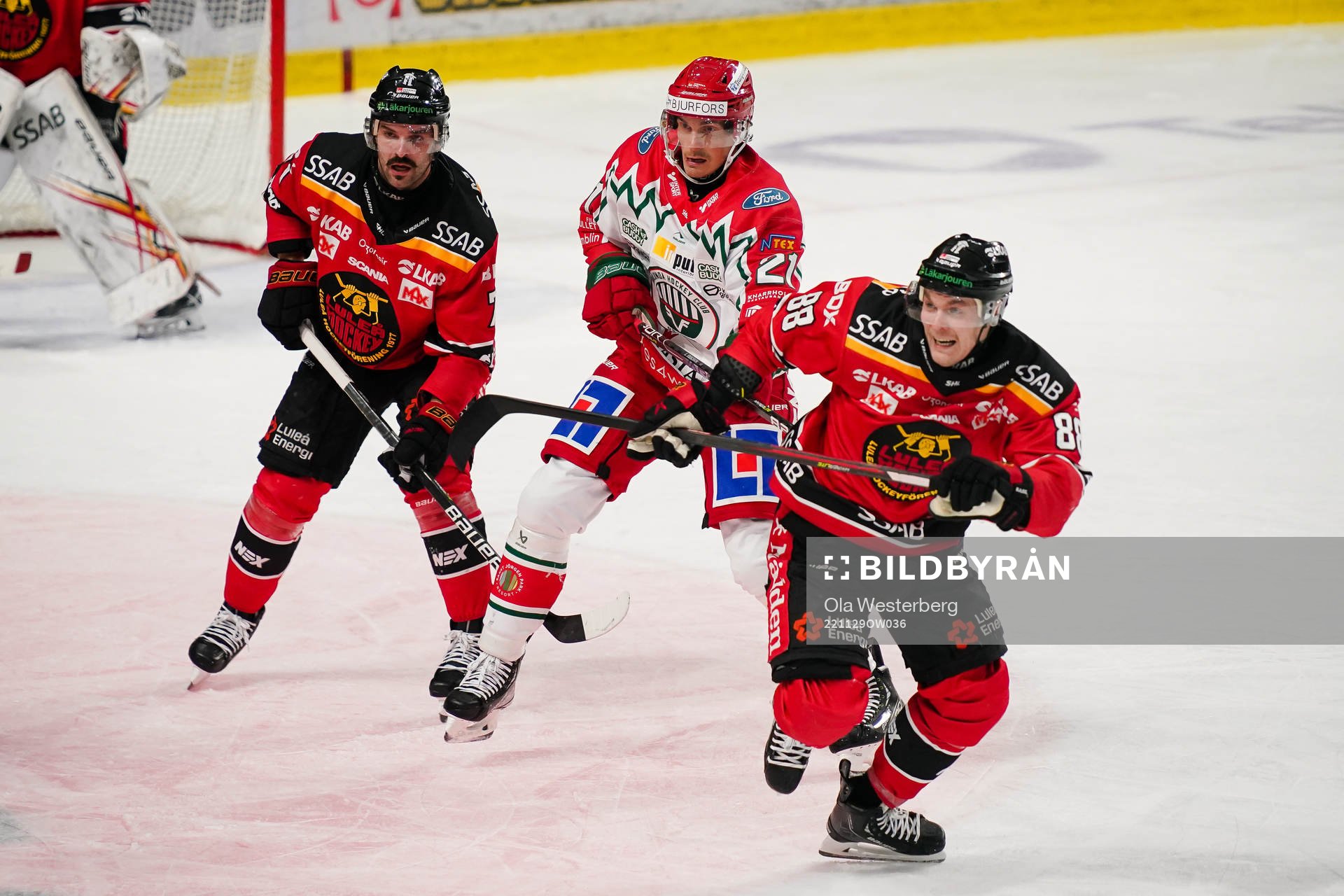Luleås Linus Fröberg och Frölundas Loui Eriksson