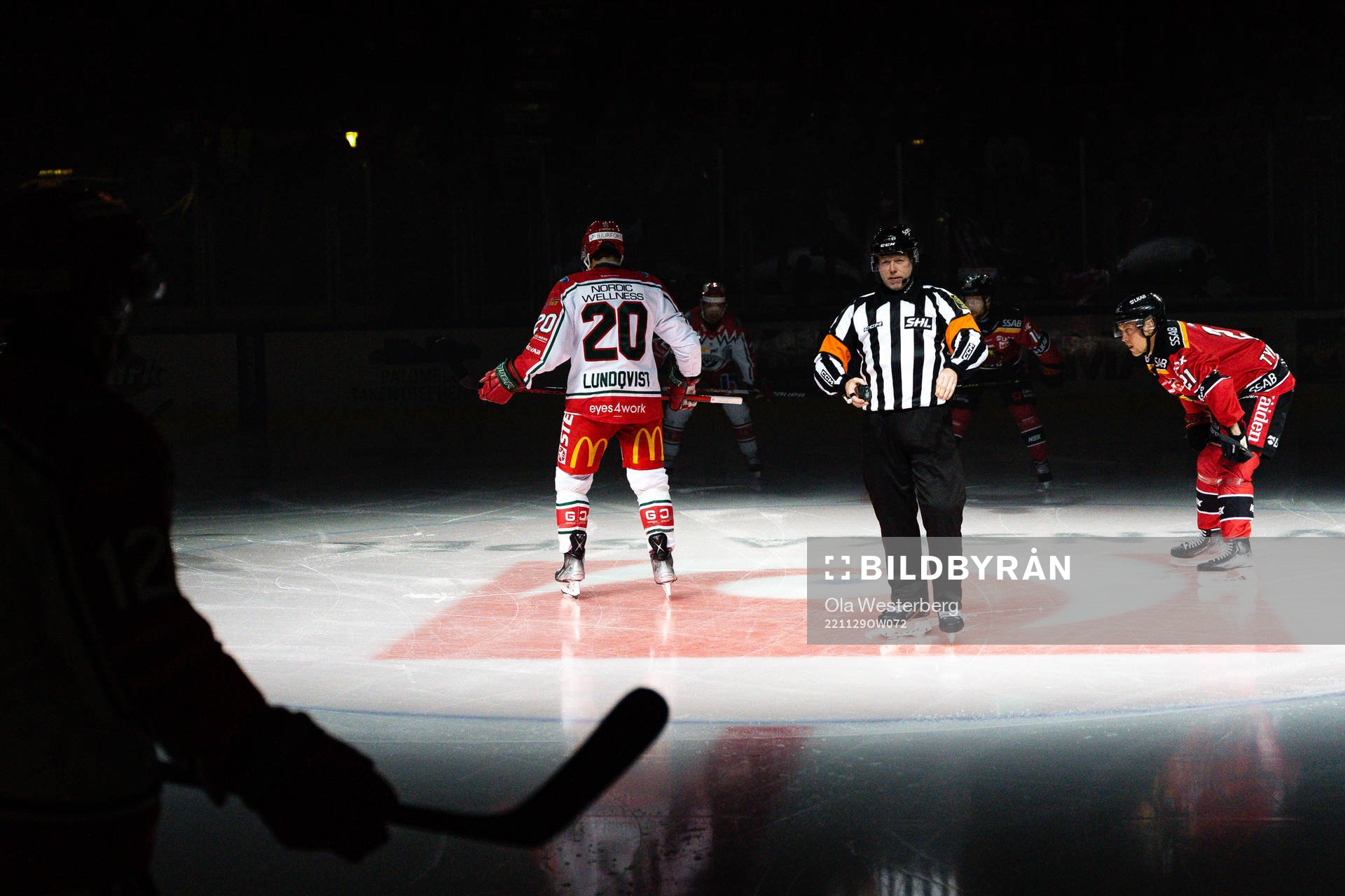 Frölundas Joel Lundqvist och Luleås Juhani Tyrväinen