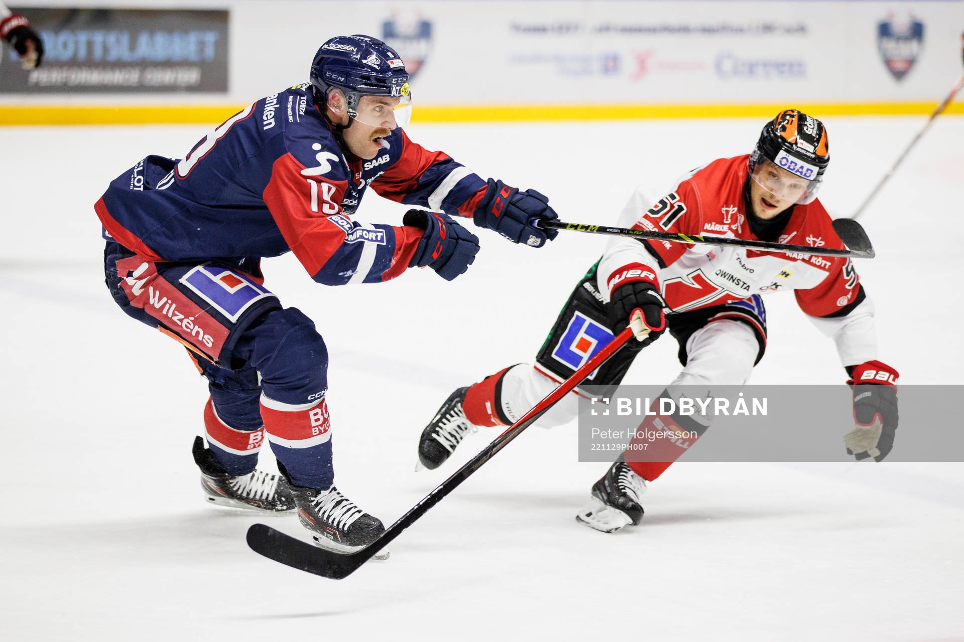 Linköpings Patrick Russell och Örebros Kristian Näkyvä