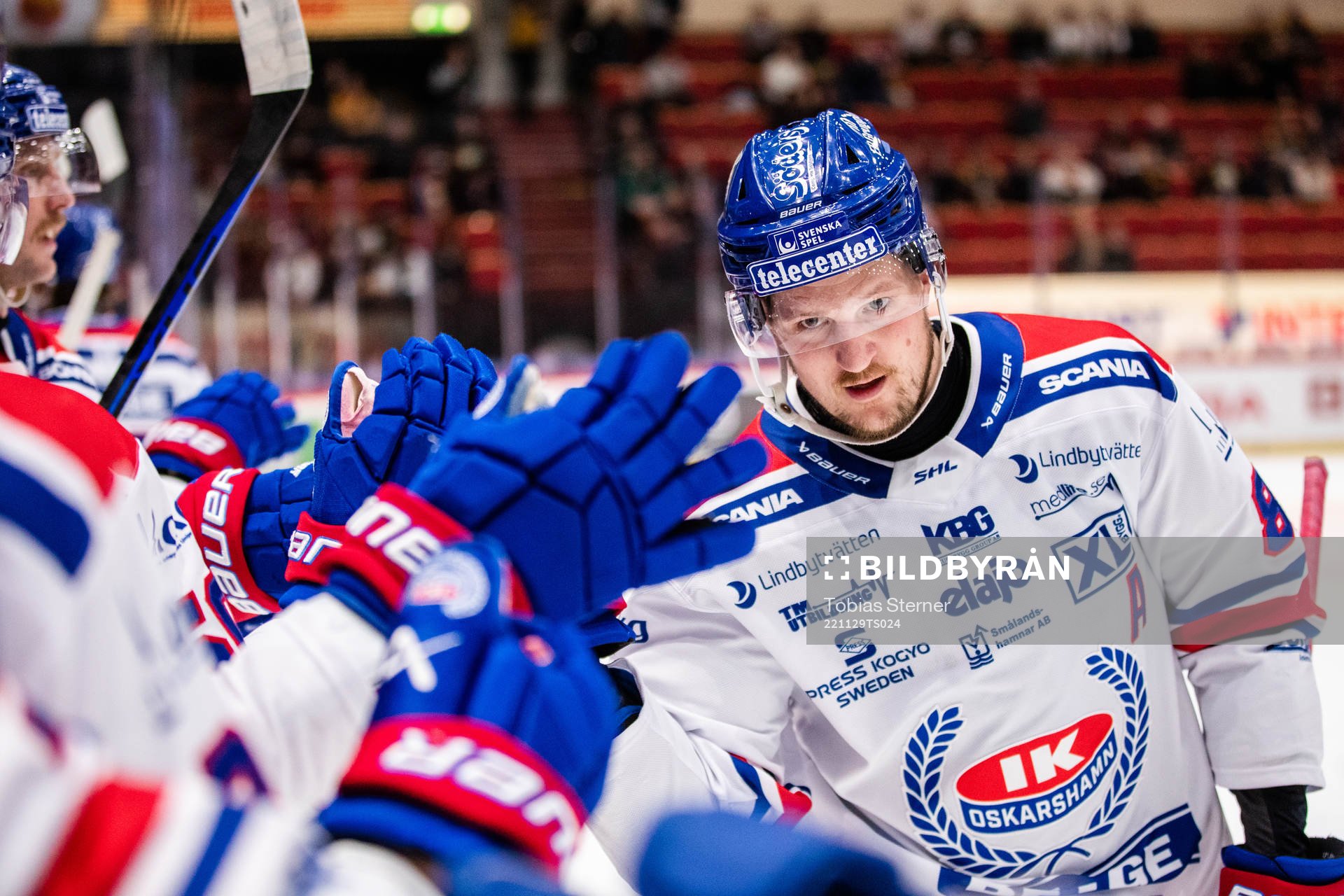 Oskarshamns Patrik Karlkvist jublar