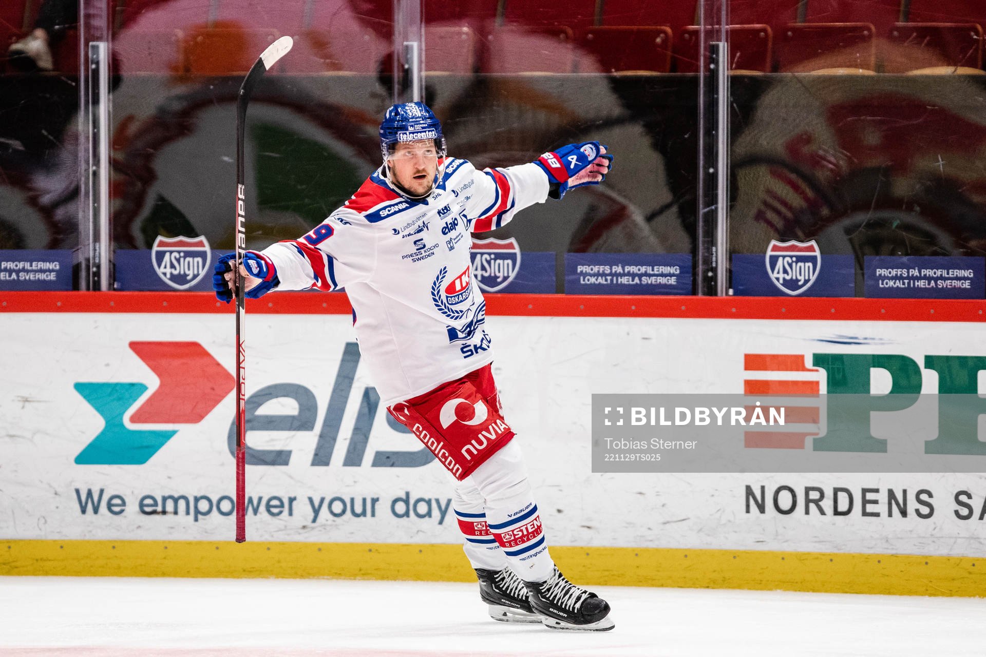 Oskarshamns Patrik Karlkvist jublar