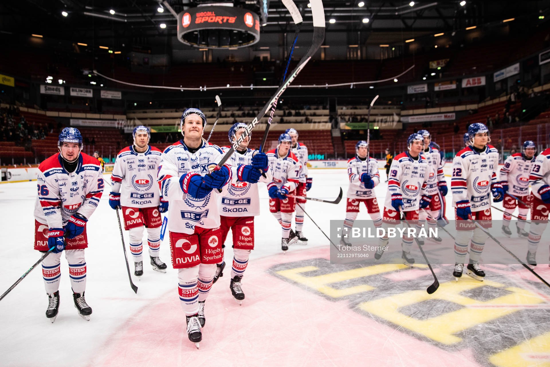 Oskarshamns spelare jublar