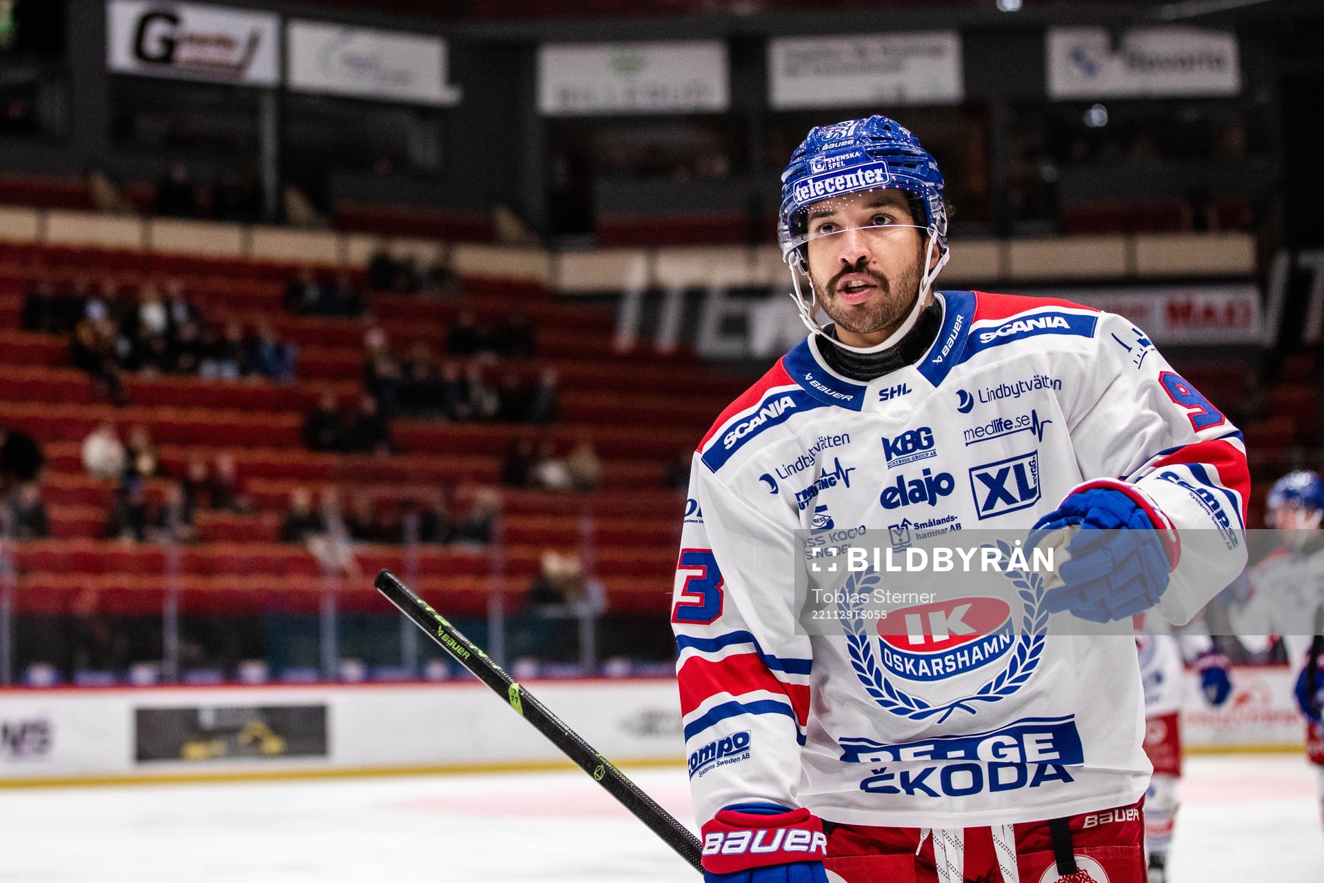 Oskarshamns Cameron Brace jublar