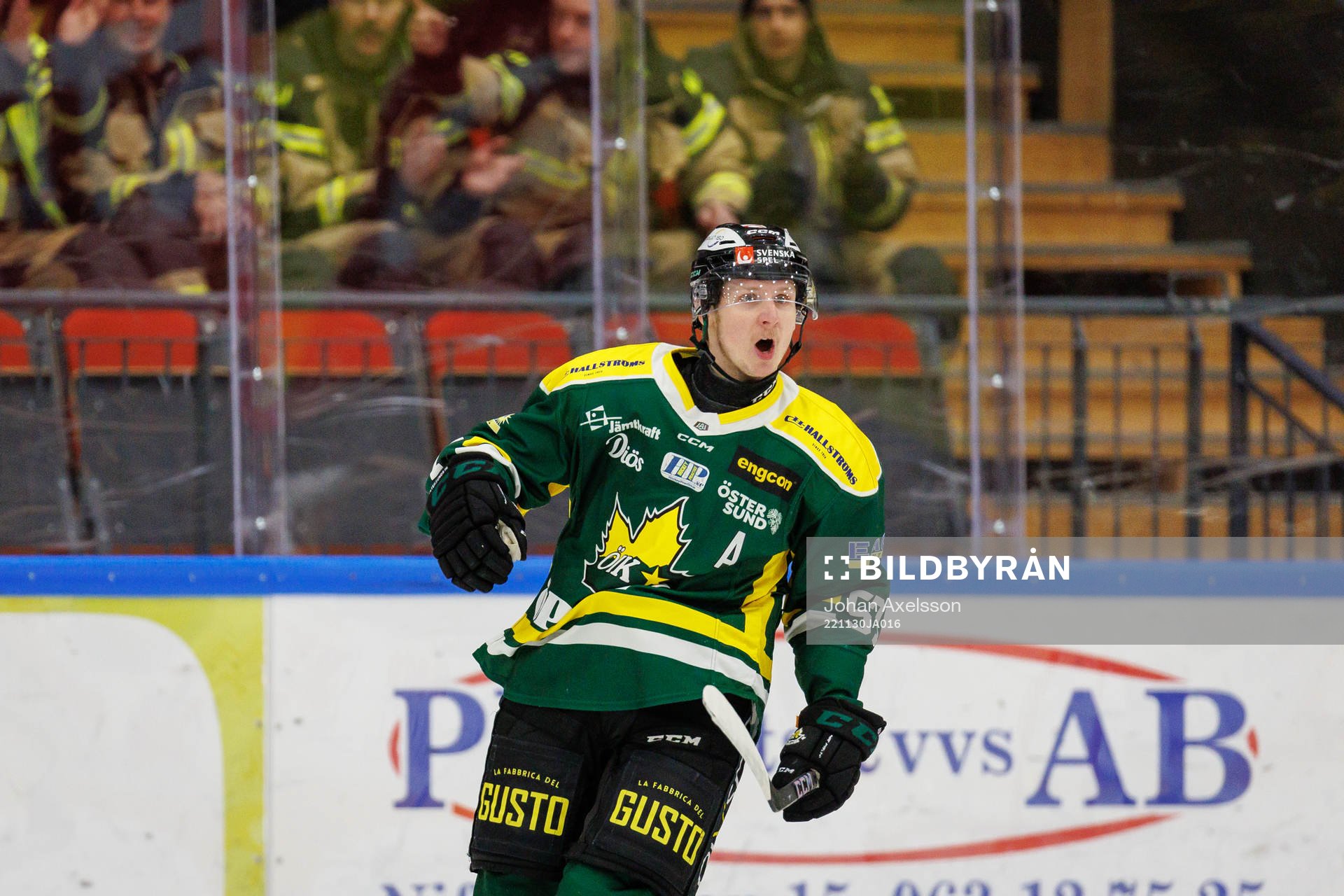 Östersunds Karl JOhansson jublar