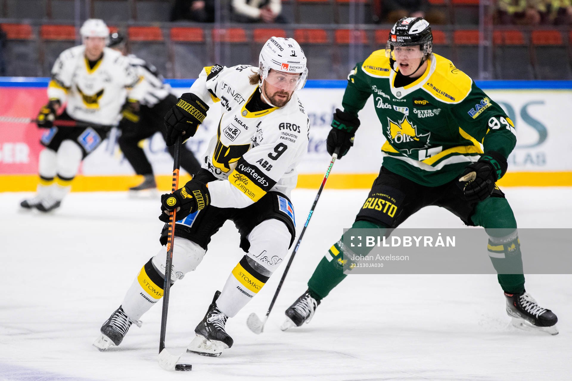 Västerås Mikael Frycklund och Östersunds Oscar Nordin