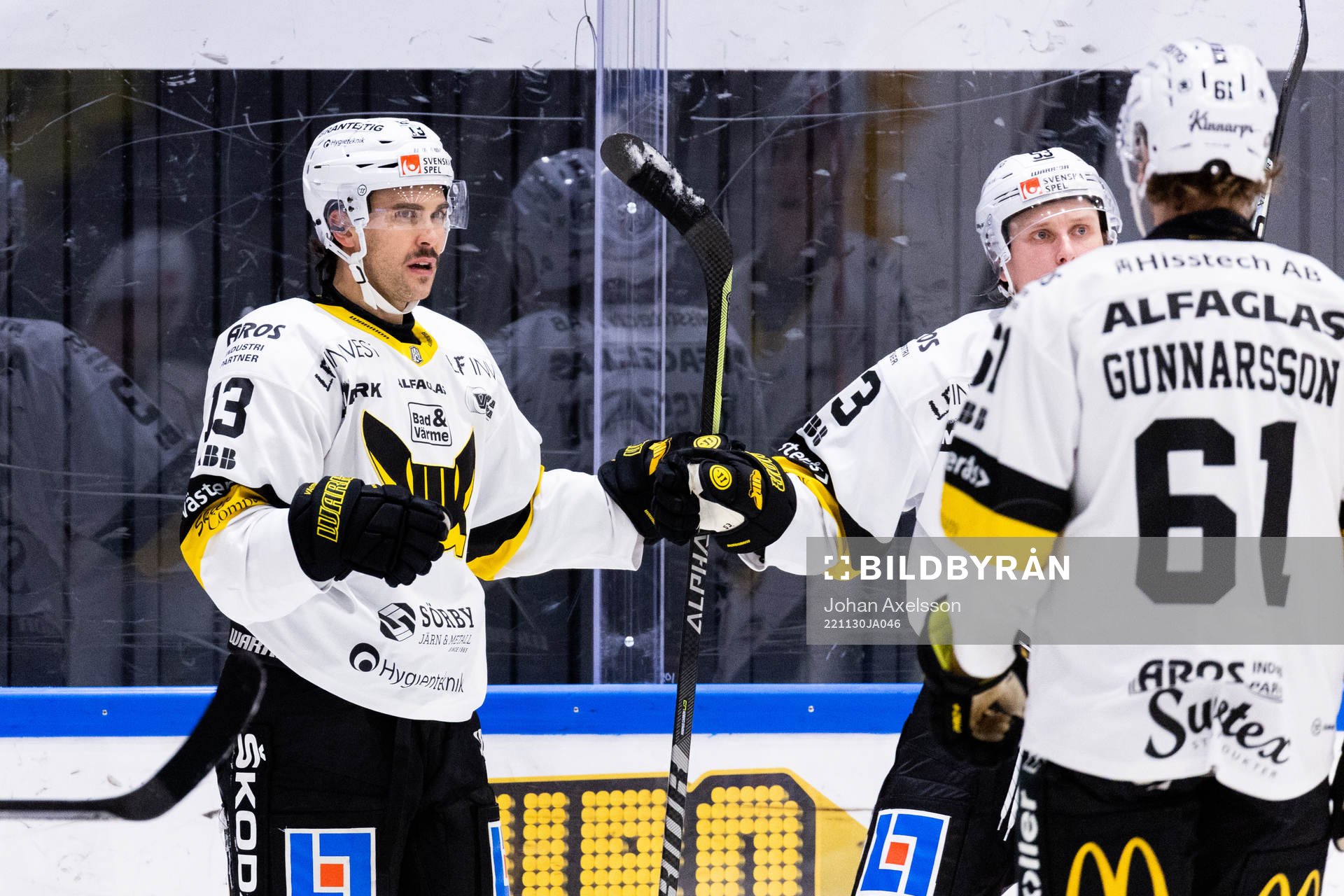 Västerås Trevor Cheek jublar