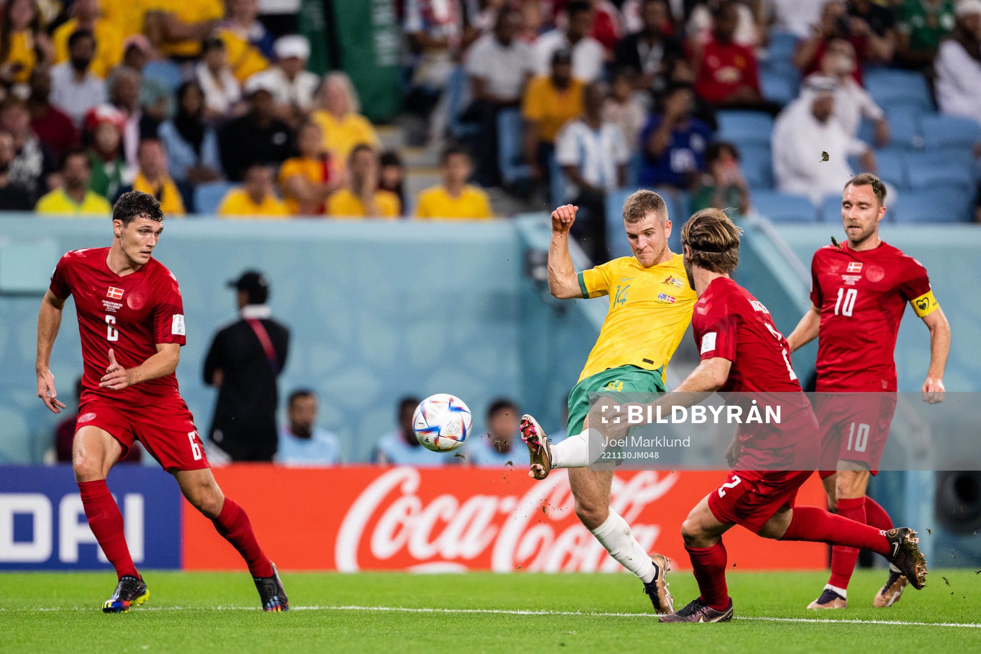 Riley McGree of Australia with a shoot against Andreas