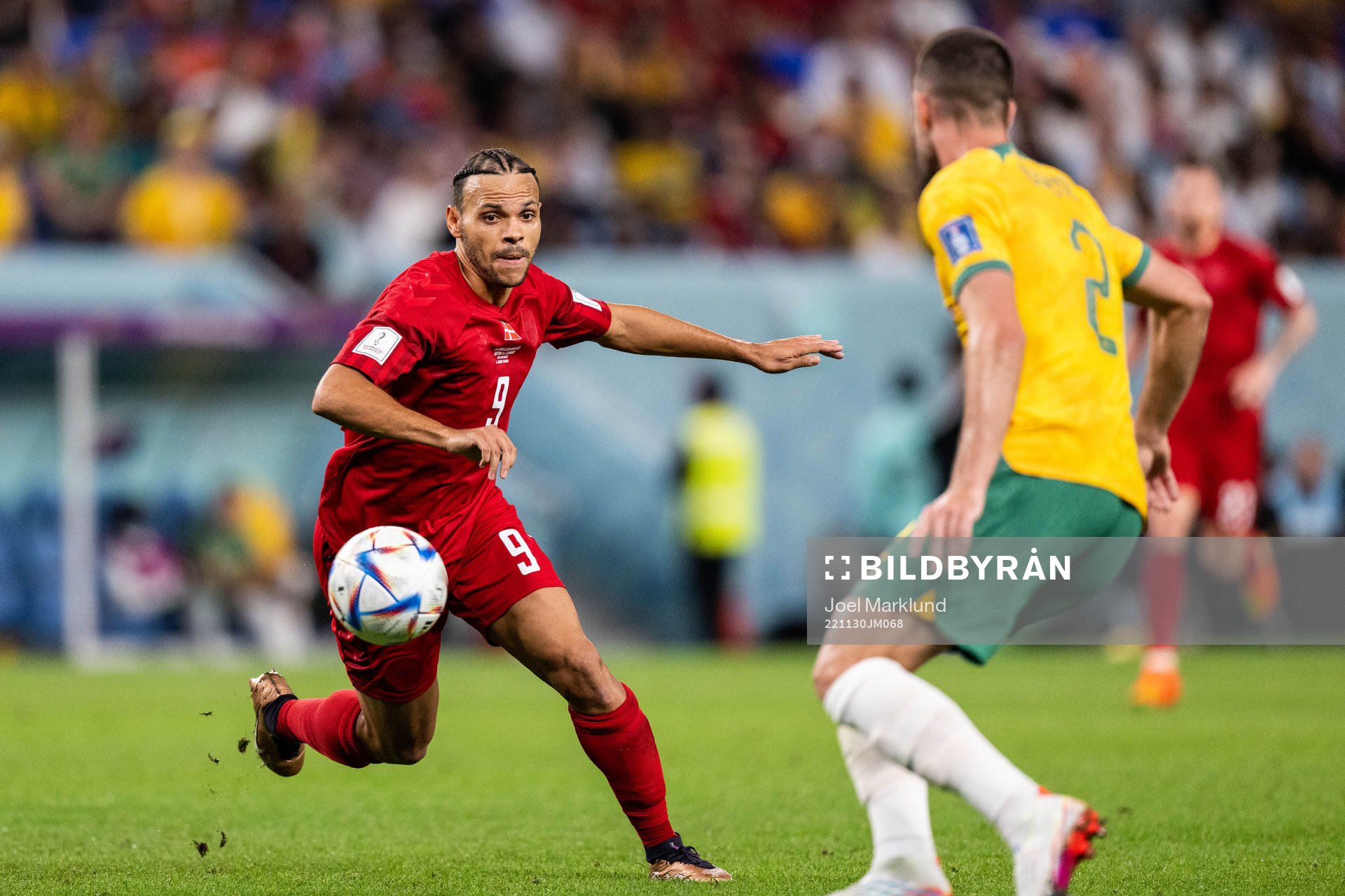 Martin Braithwaite of Denmark
