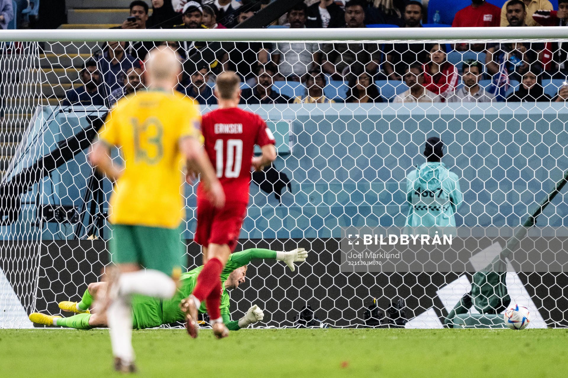 Mathew Leckie of Australia (not pictured) scores the 1-0