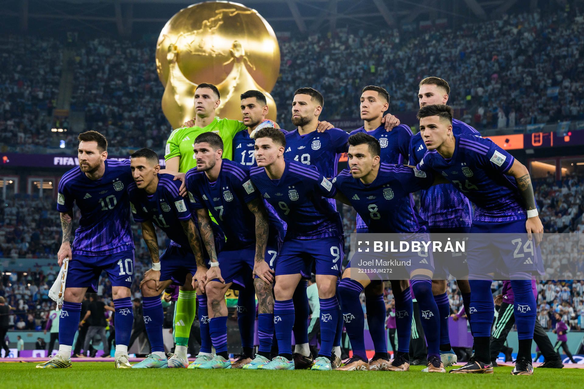 The starting eleven of Argentina
