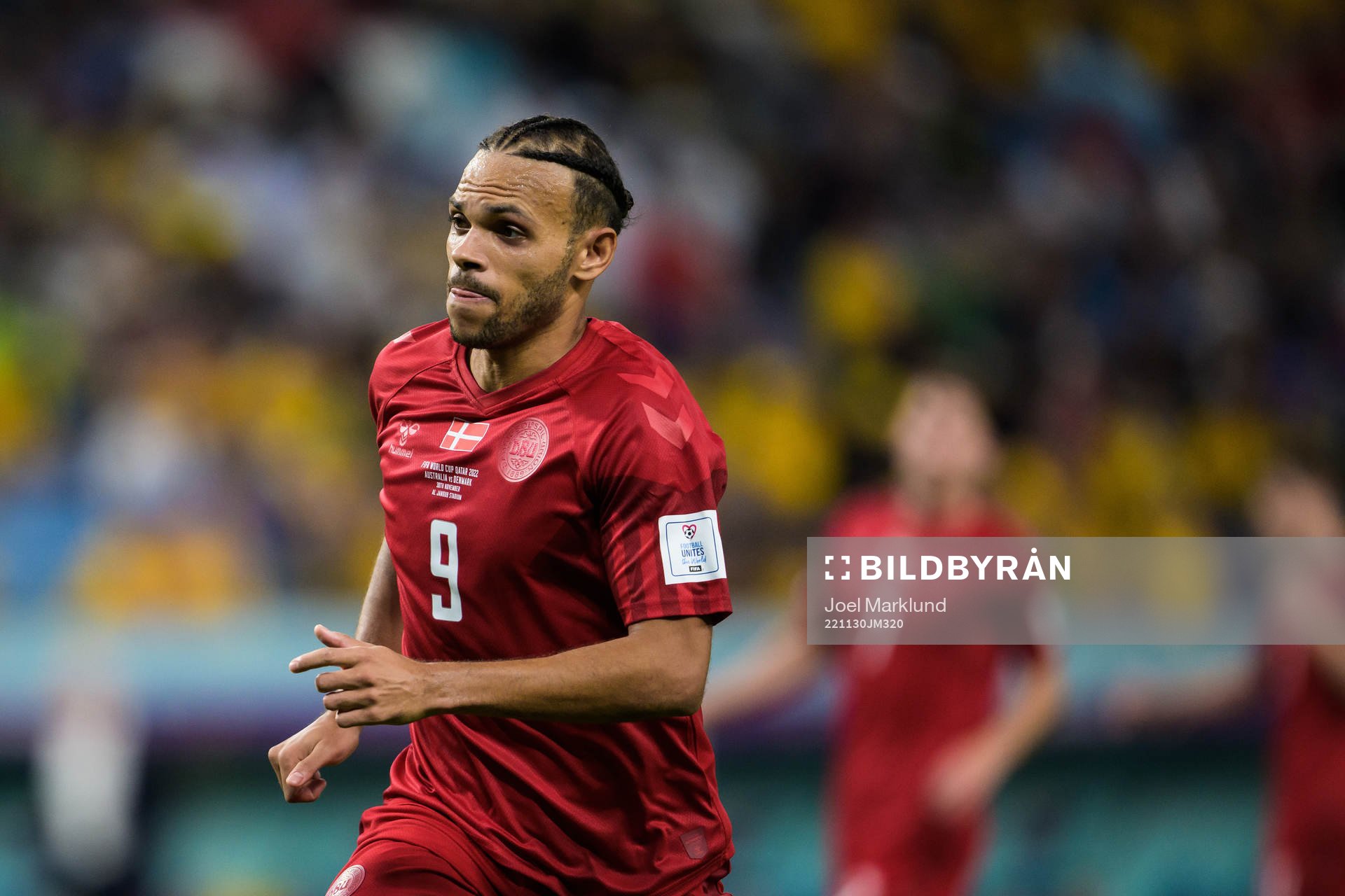 Martin Braithwaite of Denmark