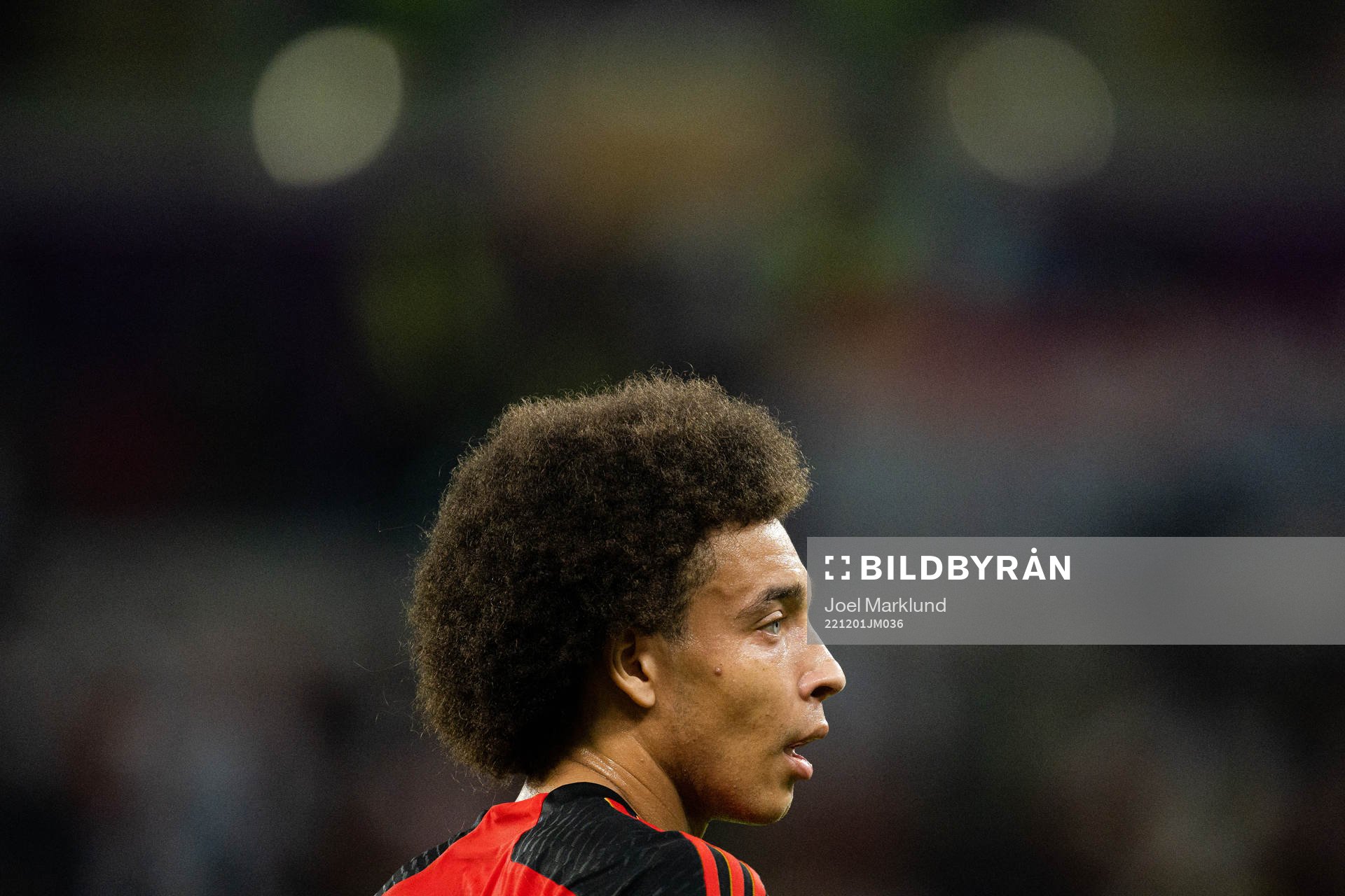 Axel Witsel of Belgium during the FIFA World Cup 2022 football match between Croatia and Belgium on December 1, 2022 in Doha.