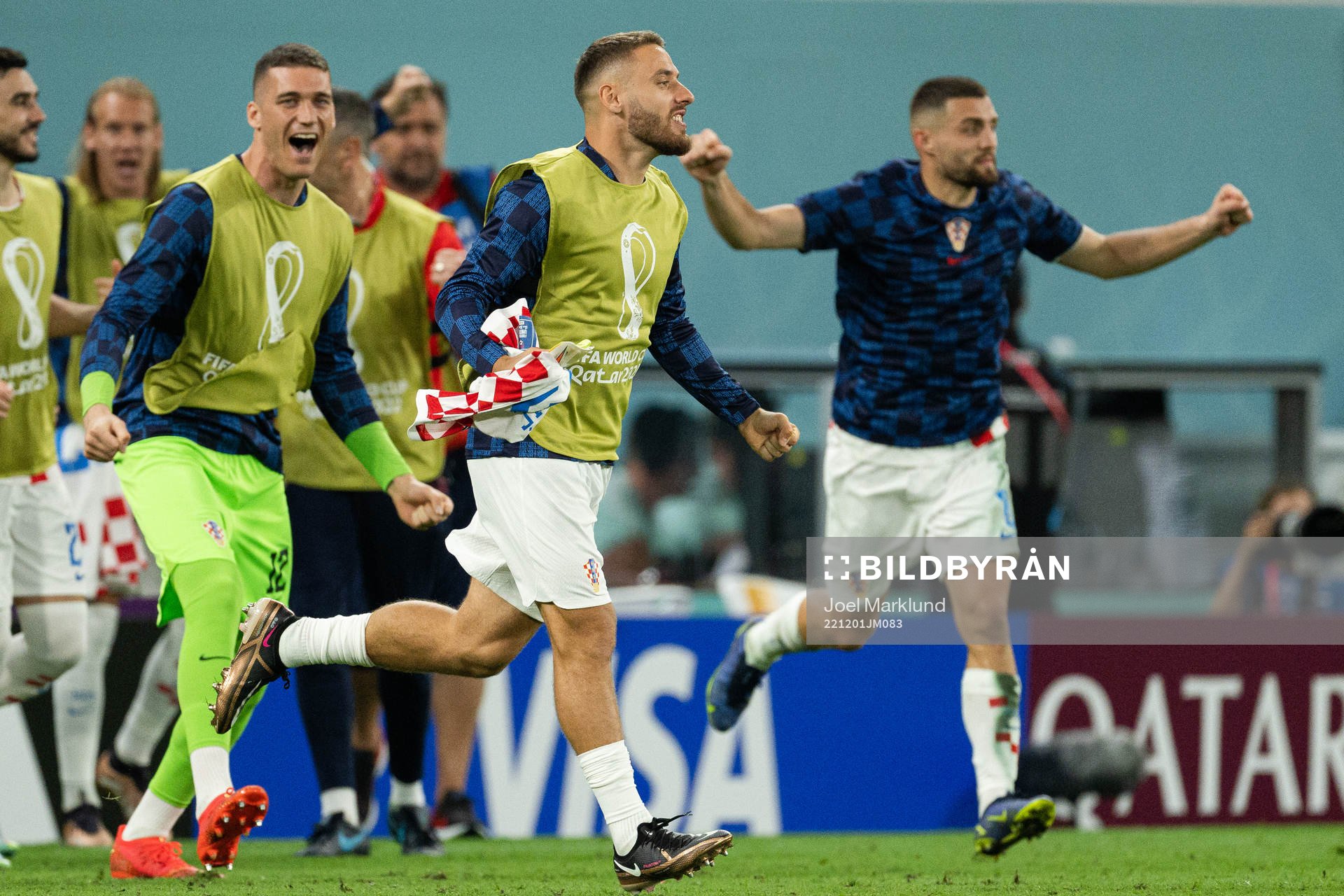Players of Croatia celebrate