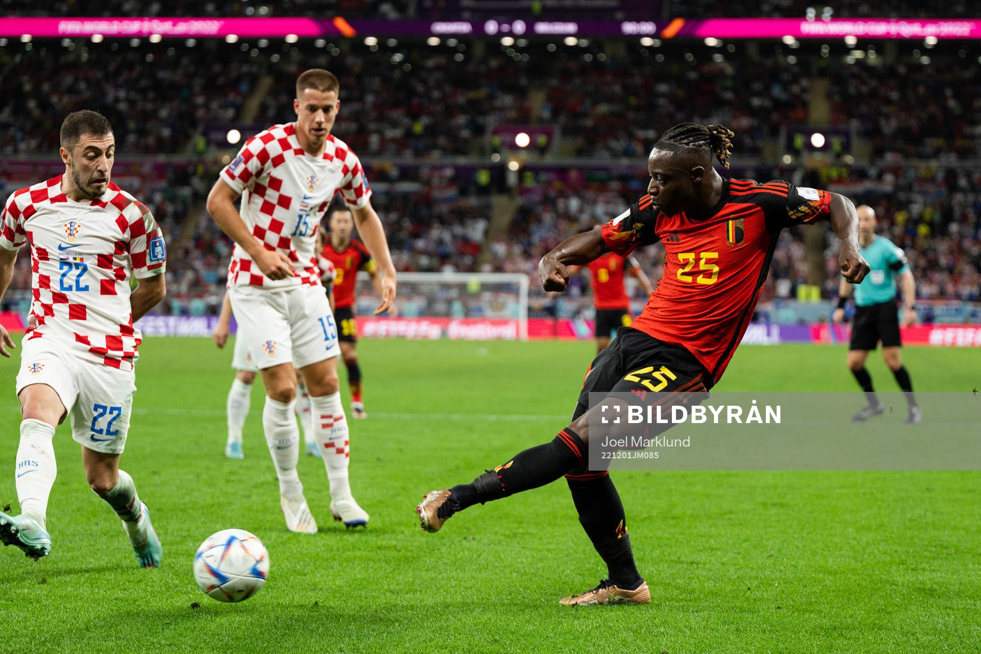 Jeremy Doku of Belgium