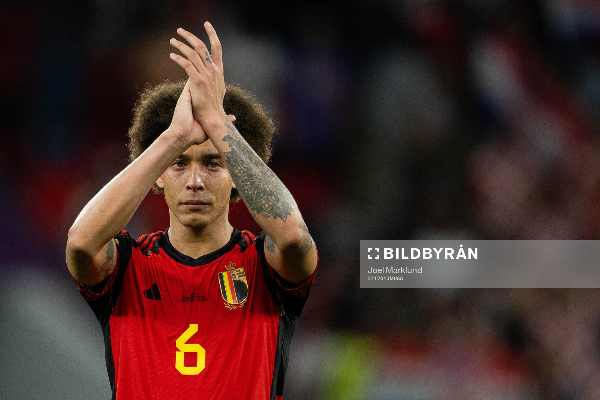 Axel Witsel of Belgium looks dejected