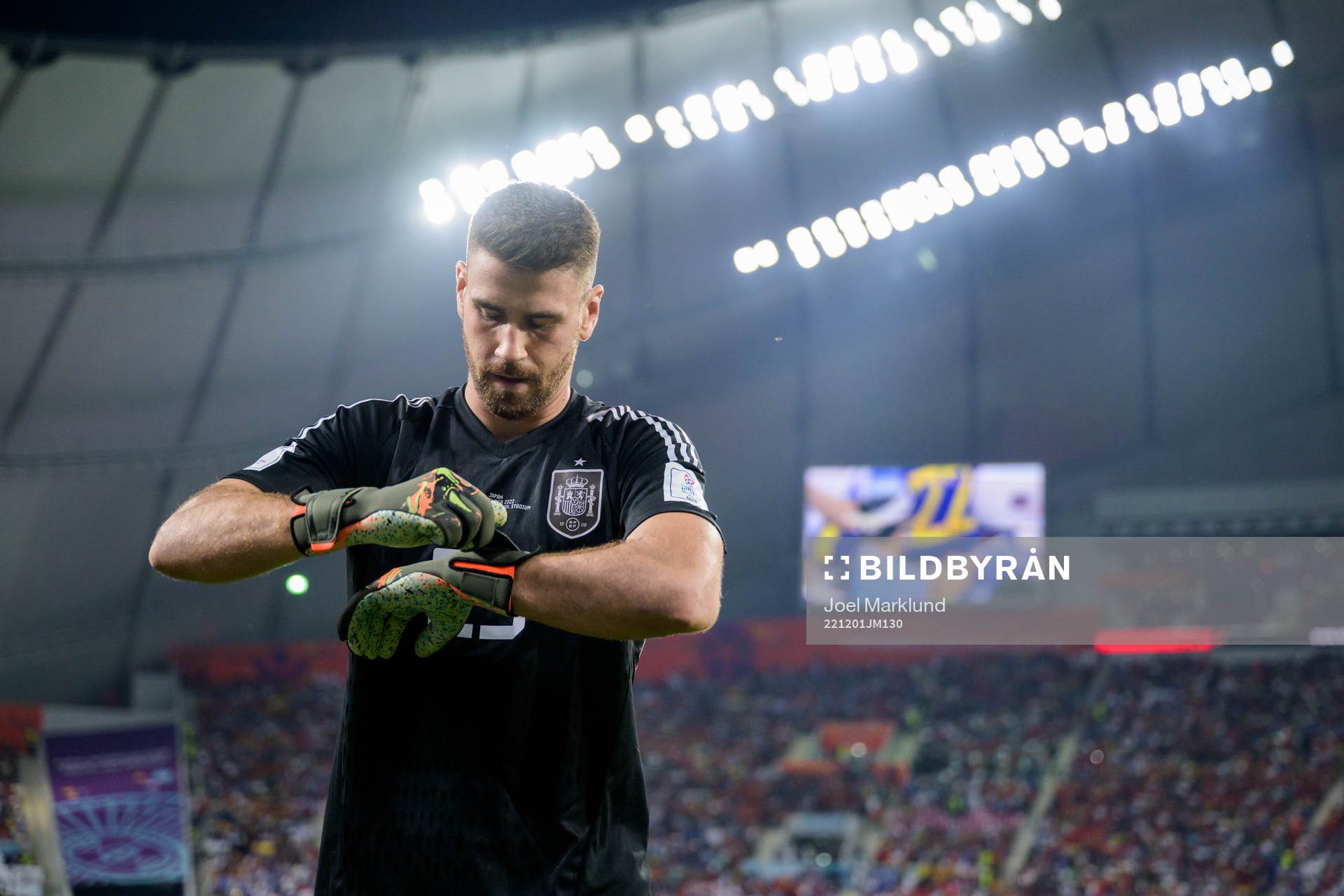 goalkeeper Unai Simon of Spain