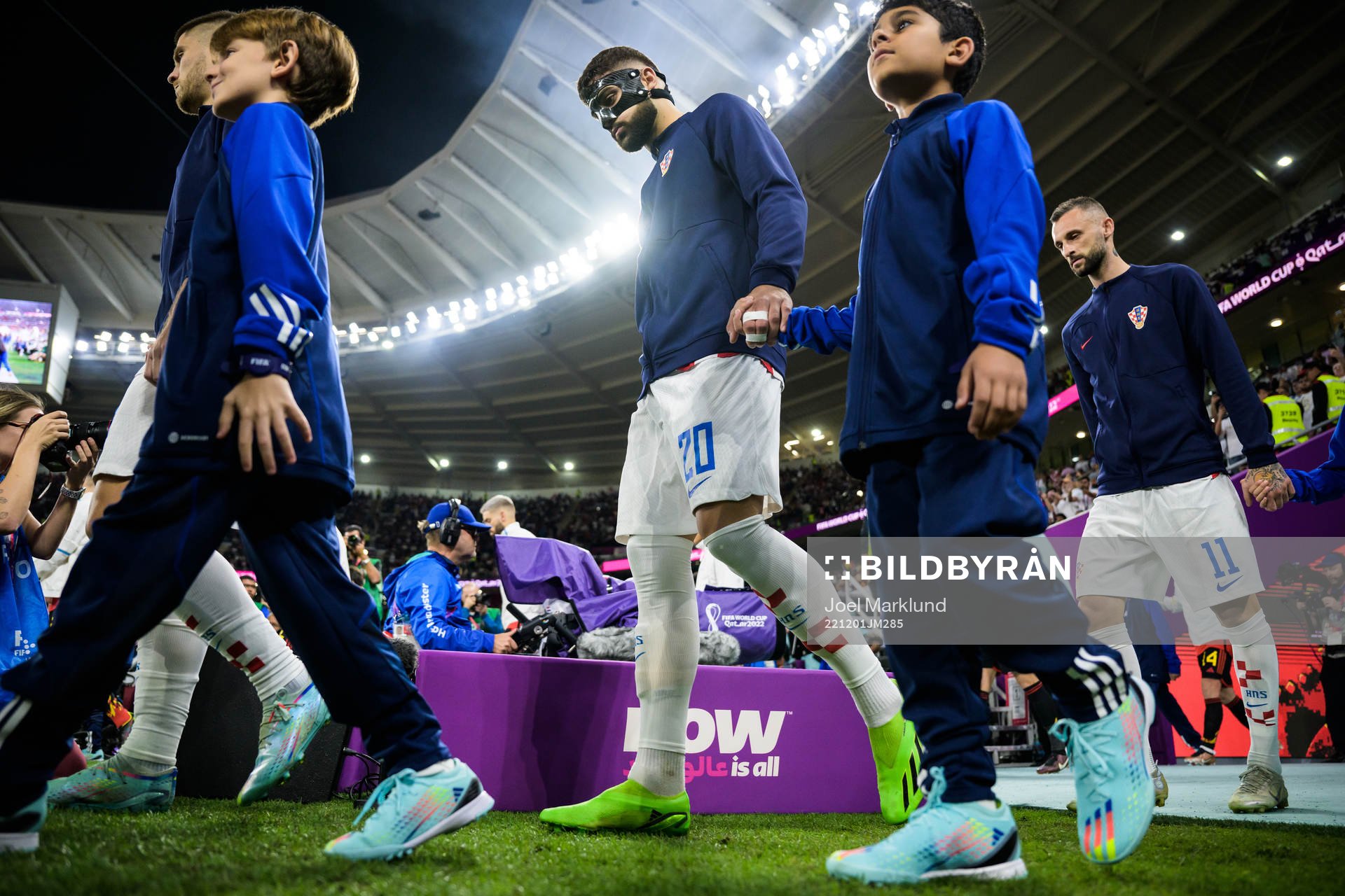 Josko Gvardiol of Croatia enters the pitch for the FIFA