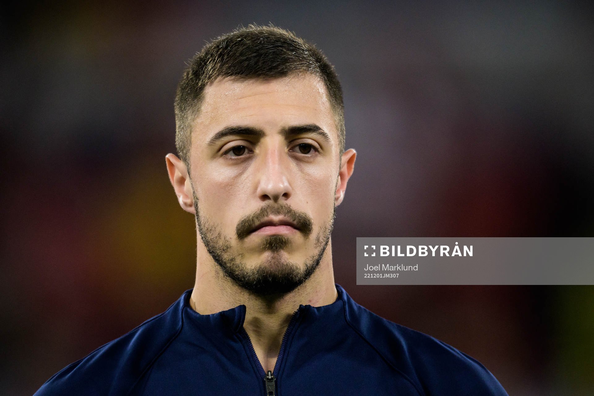 Josip Juranovic of Croatia ahead of the FIFA World Cup 2022 football match between Croatia and Belgium on December 1, 2022 in Doha.