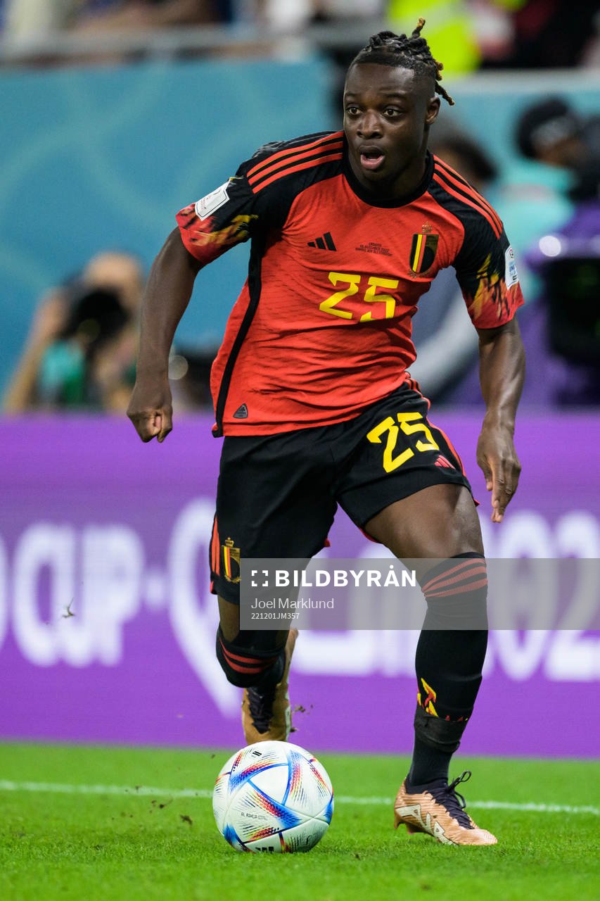 Jeremy Doku of Belgium
