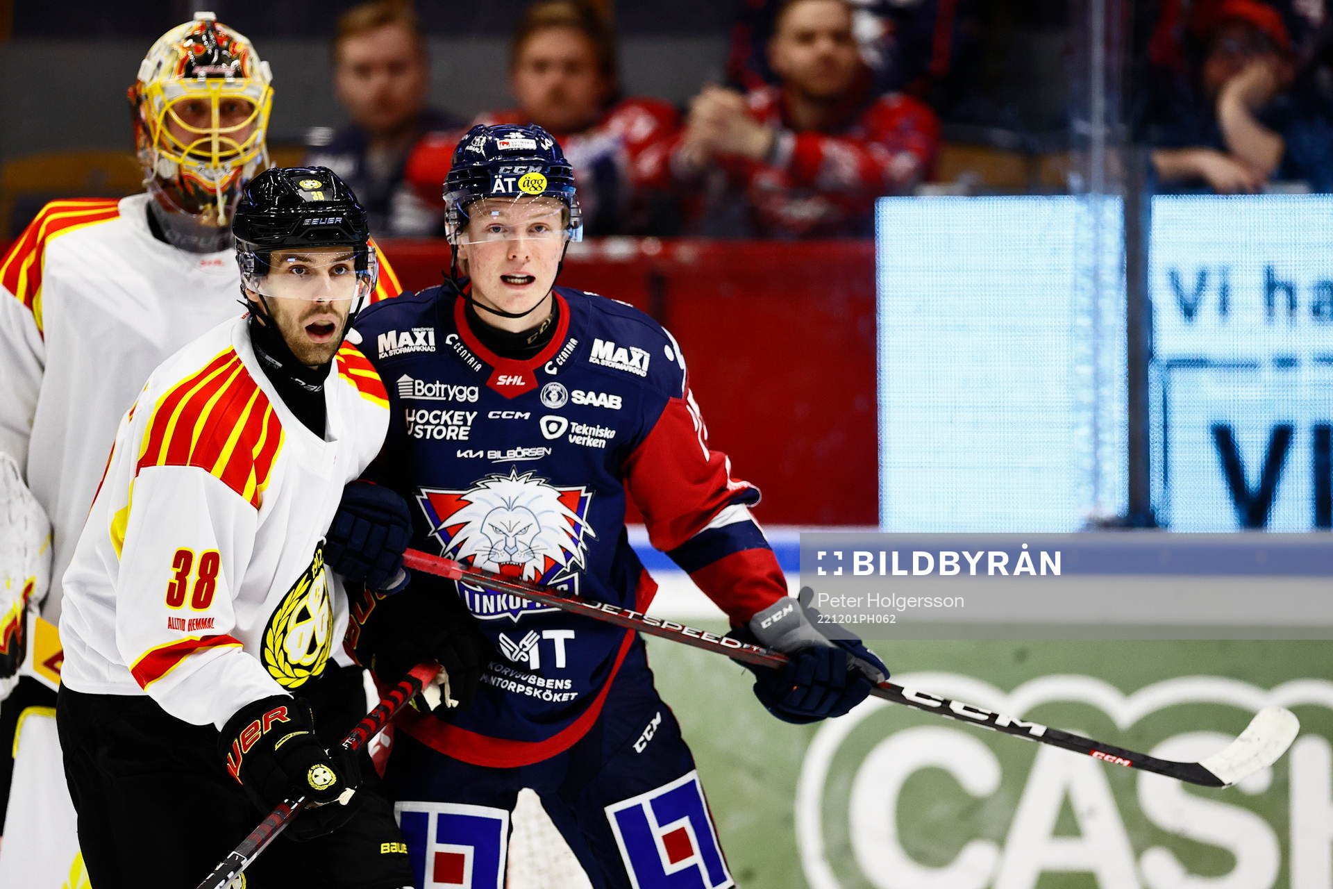 Brynäs Mikko Niemelä och Linköpings Filip Bystedt