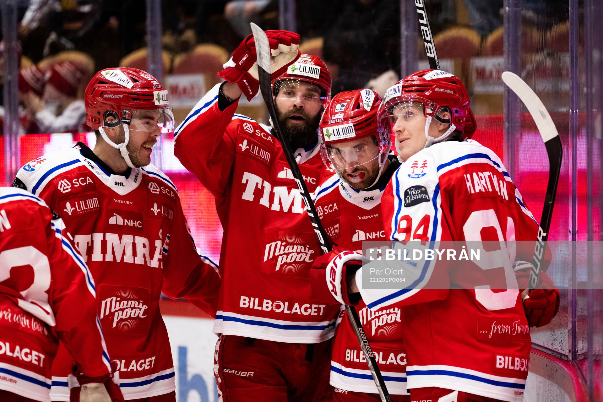 Timrås Albin Lundin jublar