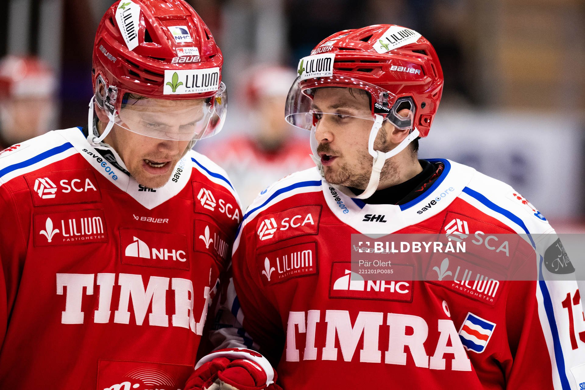 Timrås Anton Wedin och Nicholas Halloran