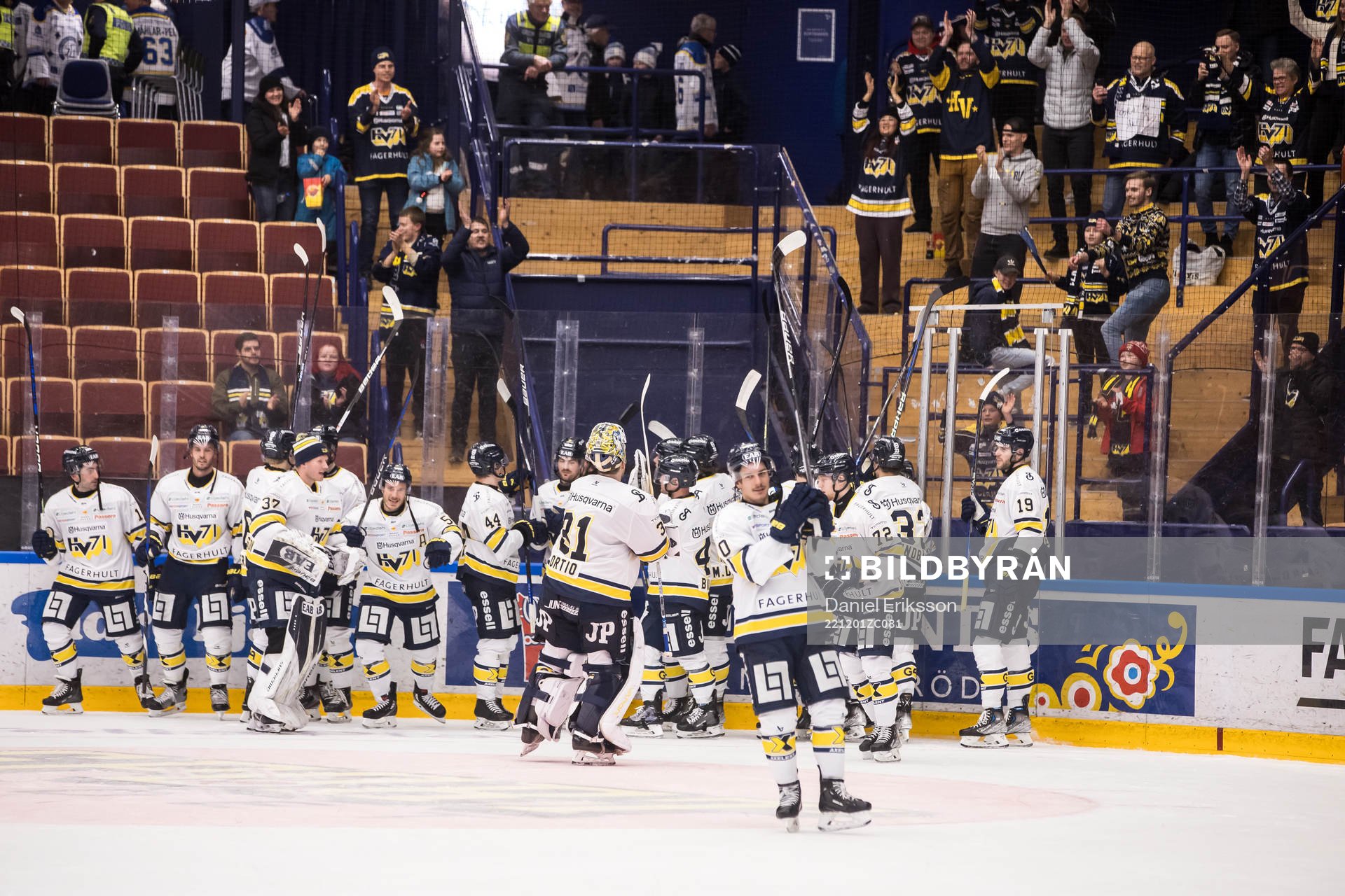 HV71s spelarna jublar