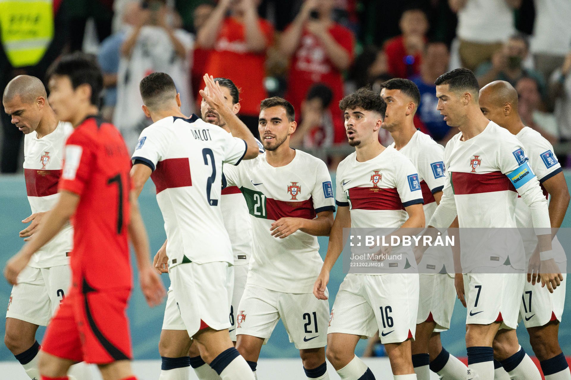Ricardo Horta of Portugal celebrates the 0-1 goal
