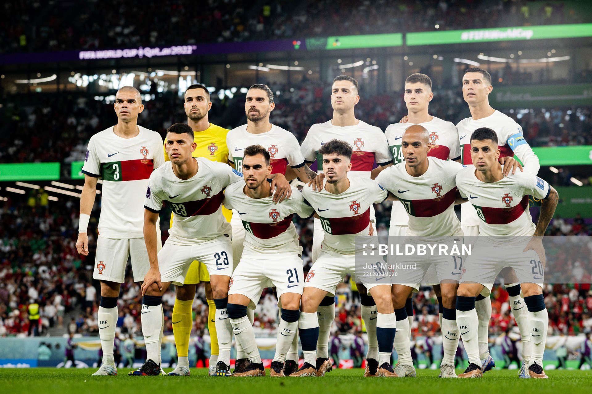 The starting eleven of Portugal