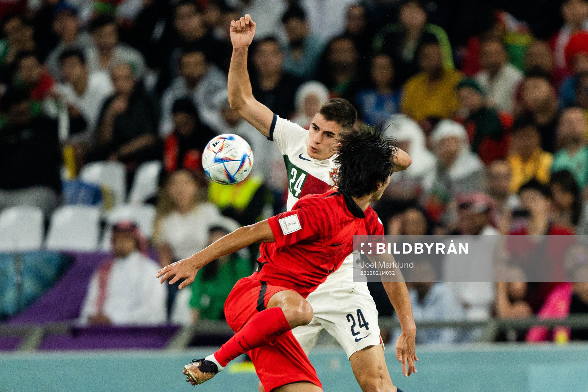 Guesung Cho of South Korea and Antonio Silva of Portugal