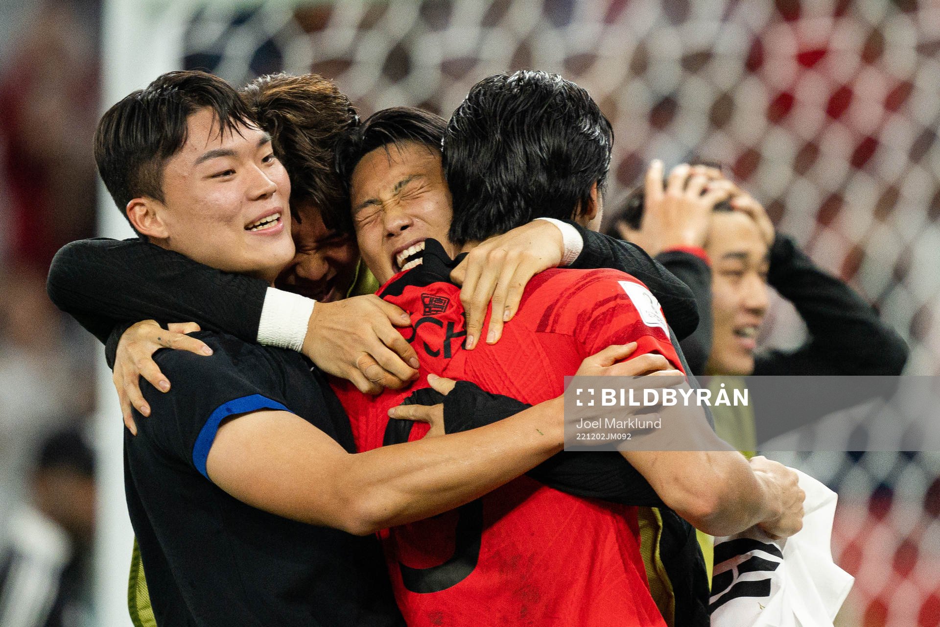 Players of South Korea celebrate