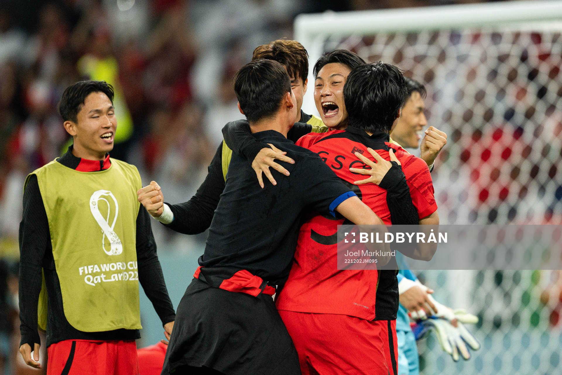 Players of South Korea celebrate