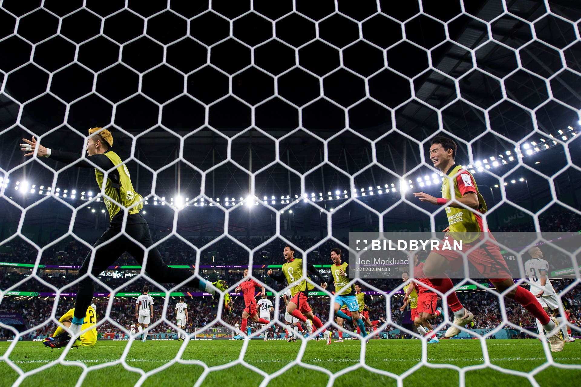 Players of of South Korea celebrate