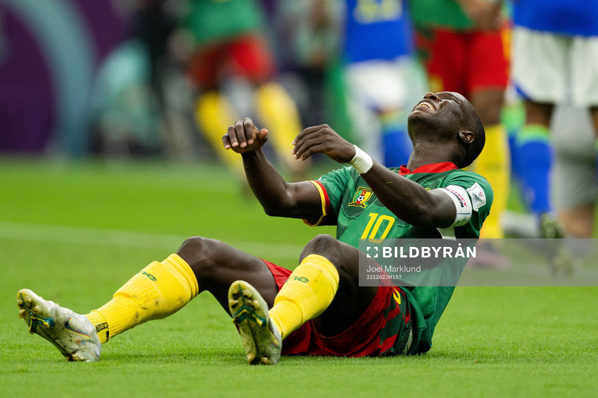 Vincent Aboubakar of Cameroon looks dejected