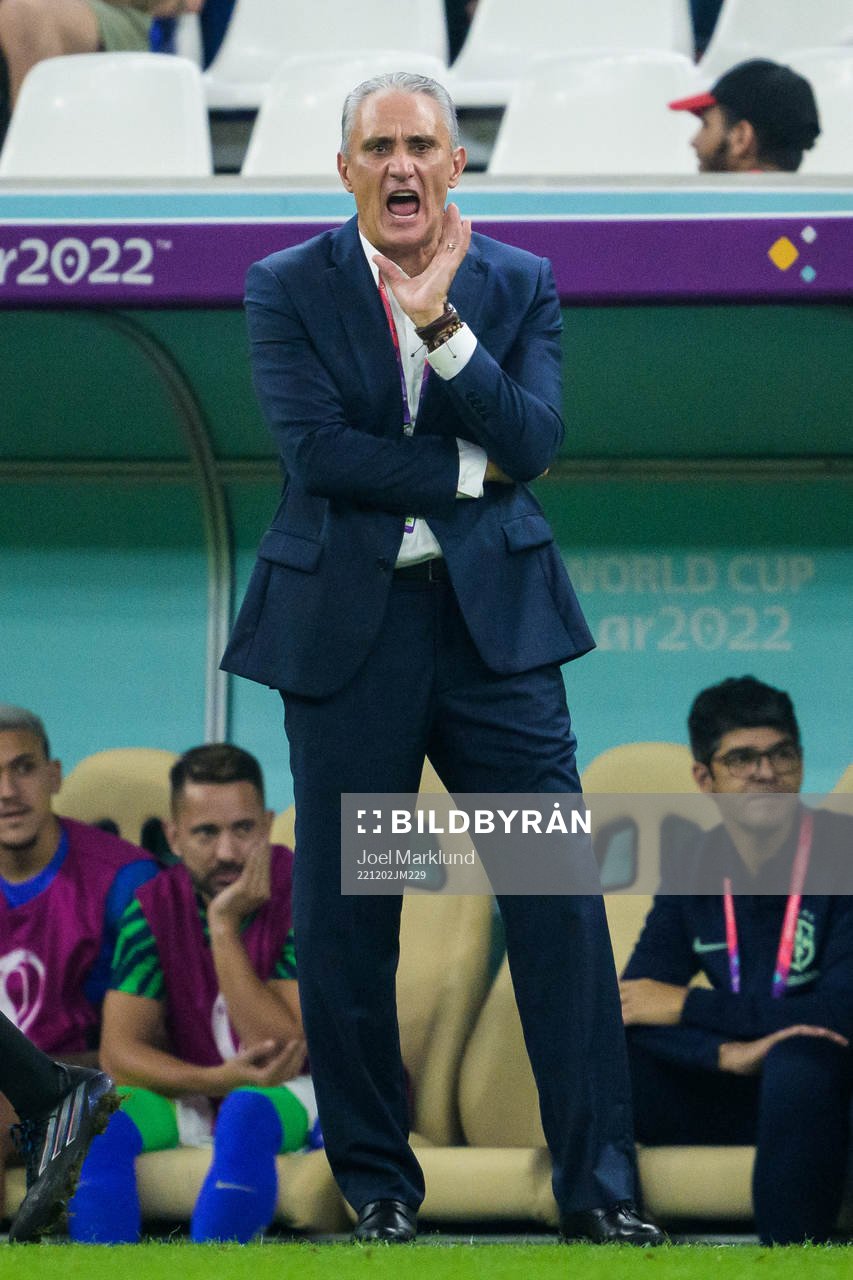 Head coach Tite of Brazil