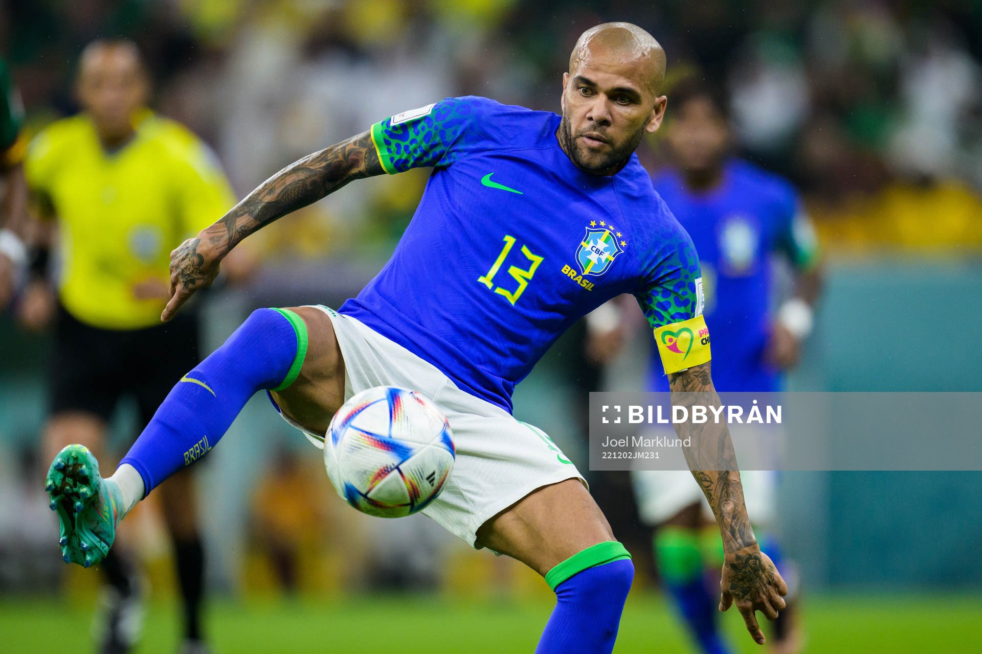 Dani Alves of Brazil