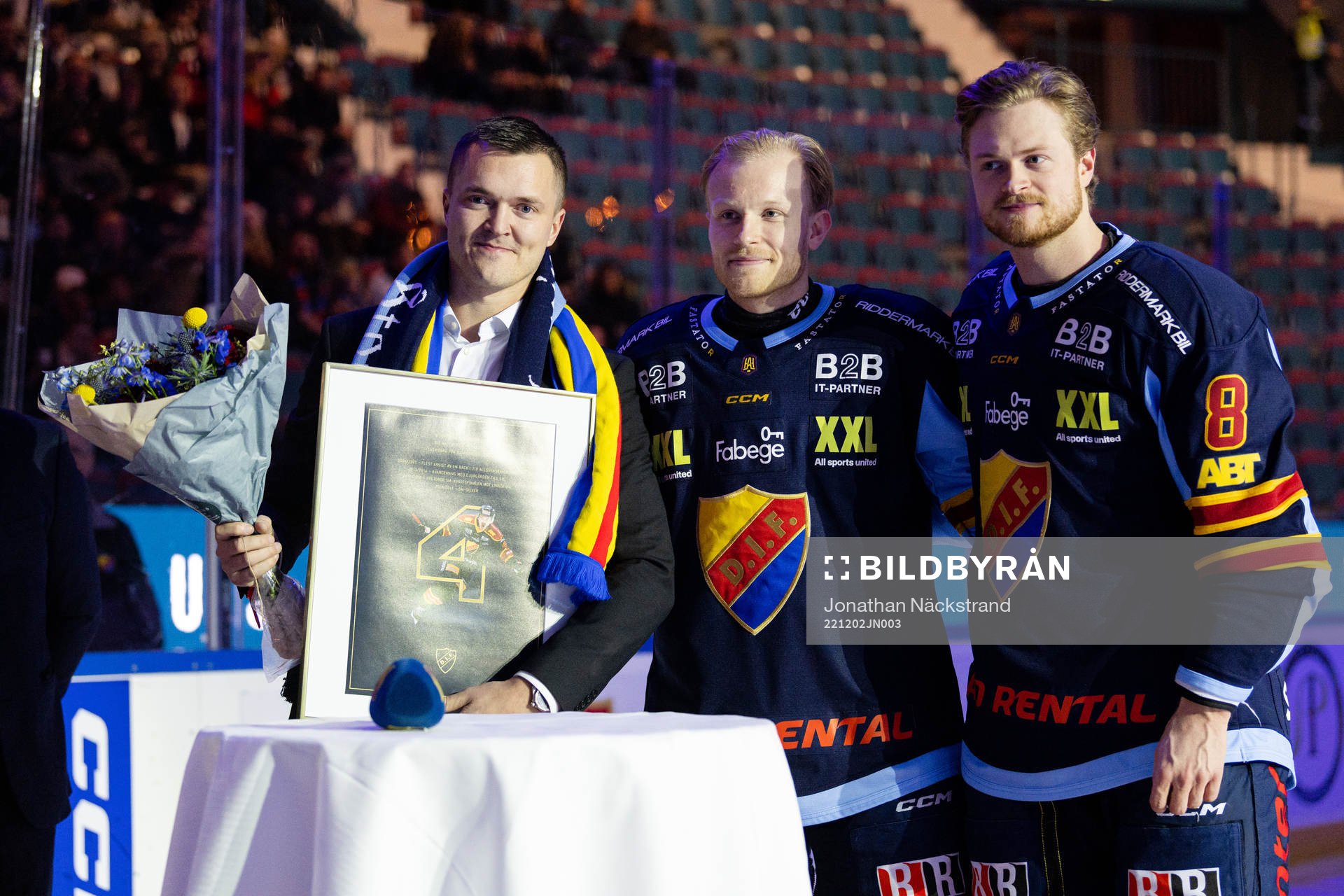 Marcus Högström uppmärksammas av Djurgårdens Alexander