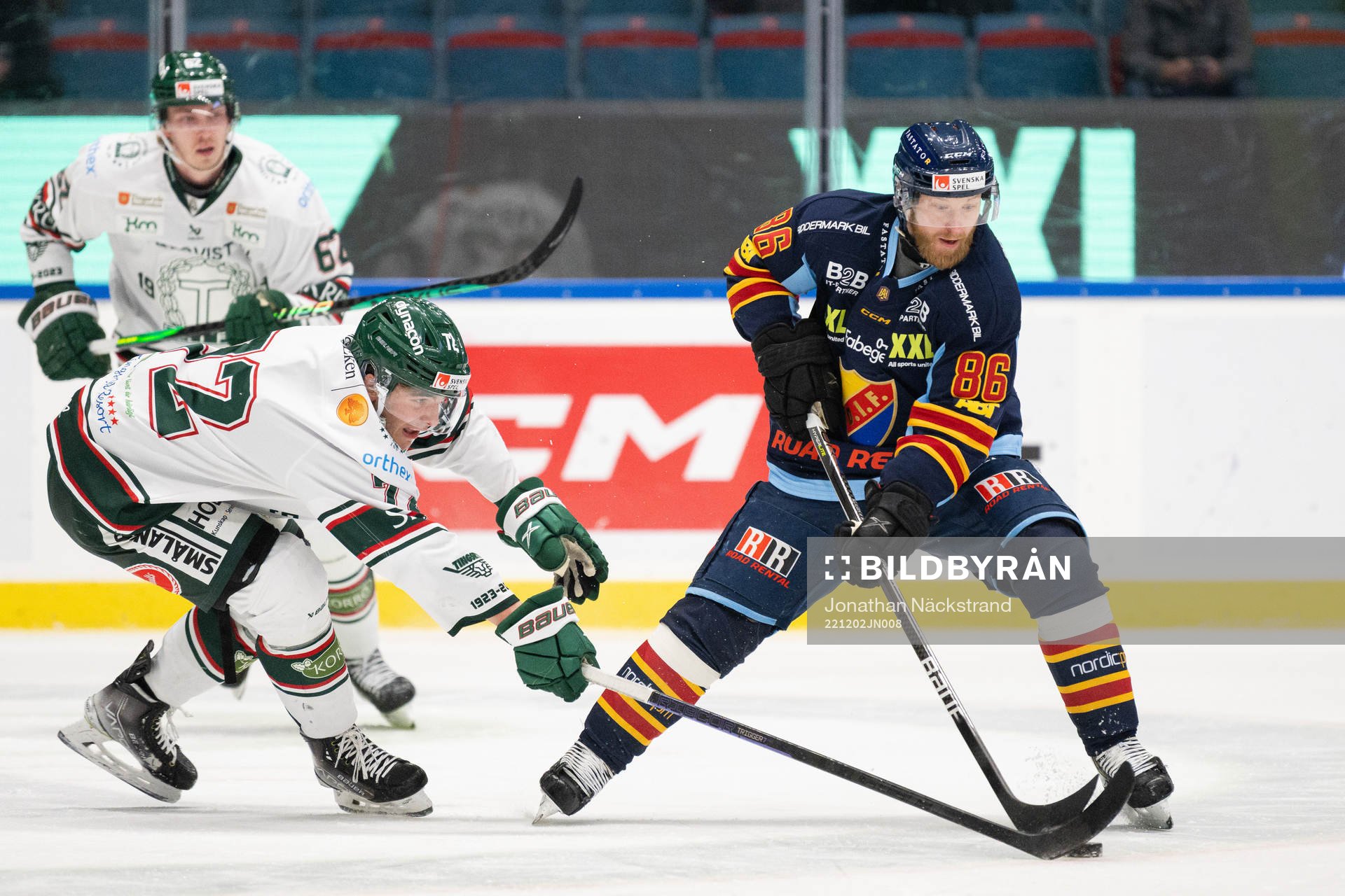 Tingsryds Oliver Olsson och Djurgårdens Linus Klasen