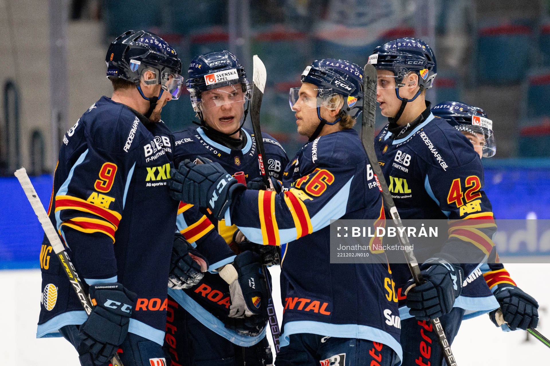 Djurgårdens Cameron Schilling, David Blomgren, Tim