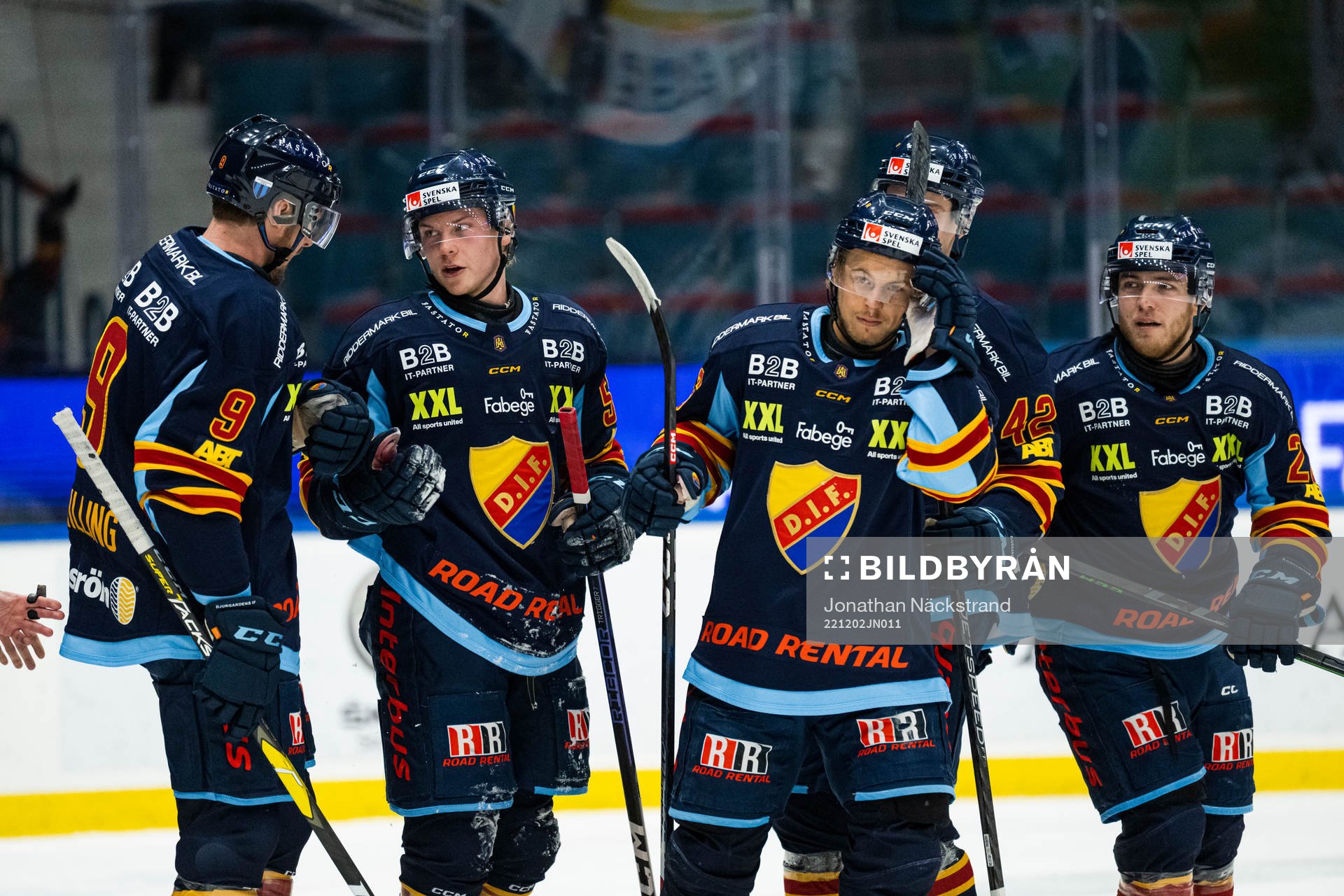 Djurgårdens Cameron Schilling, David Blomgren, Tim