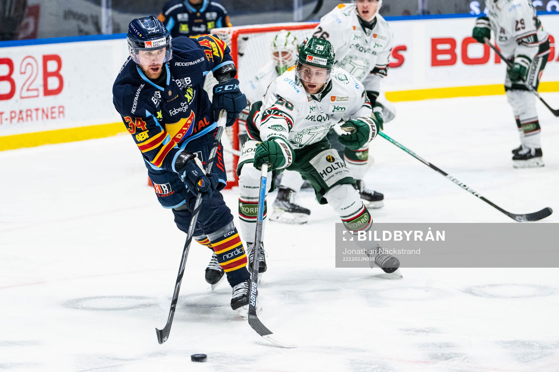 Djurgårdens Daniel Brodin och Tingsryds William Fransson