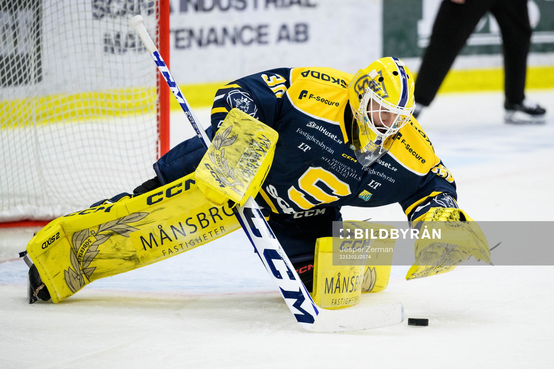 Södertäljes målvakt Fredrik Bergvik