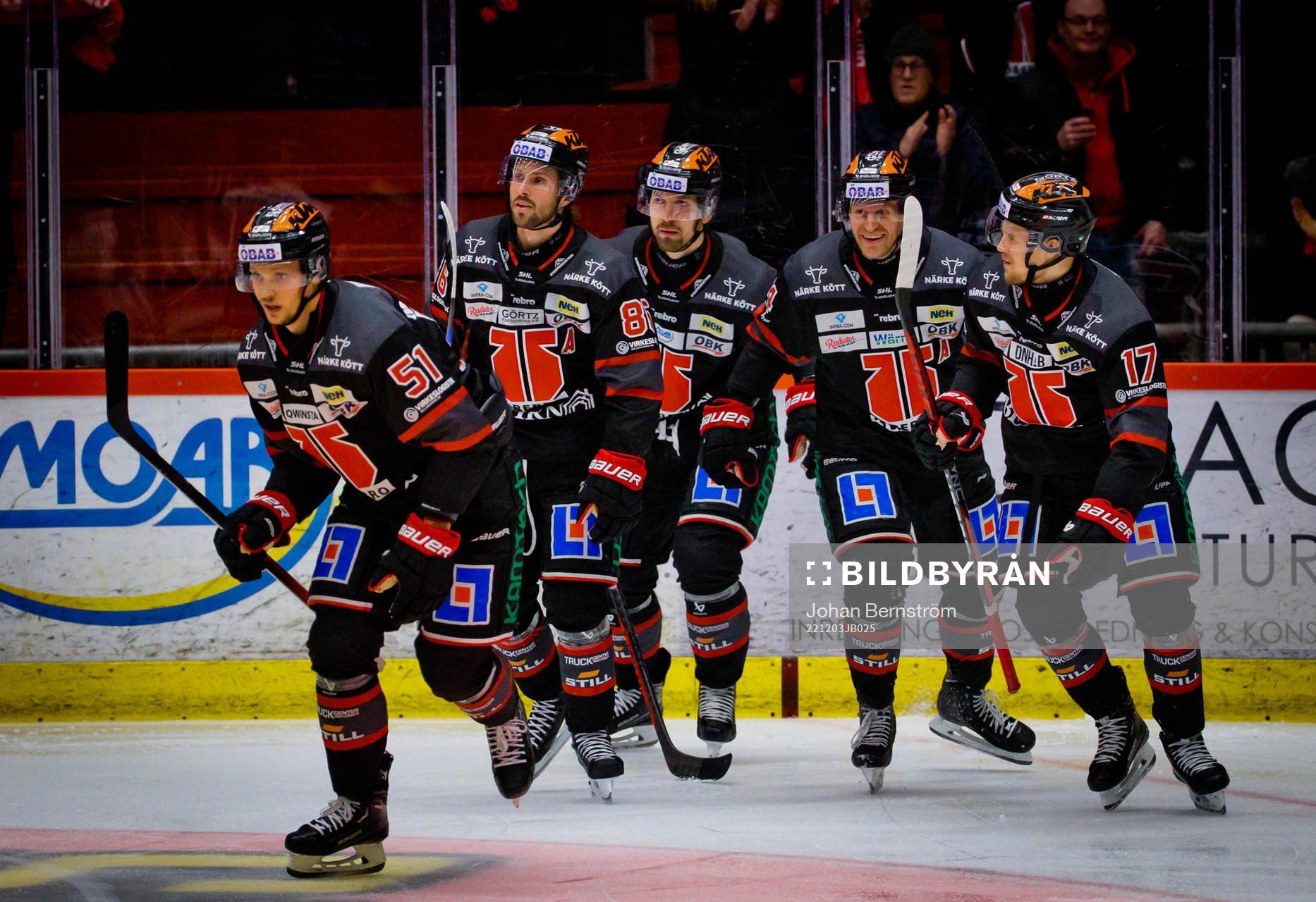 Jubel vid Örebros Kristian Näkyvä 1-0 mål