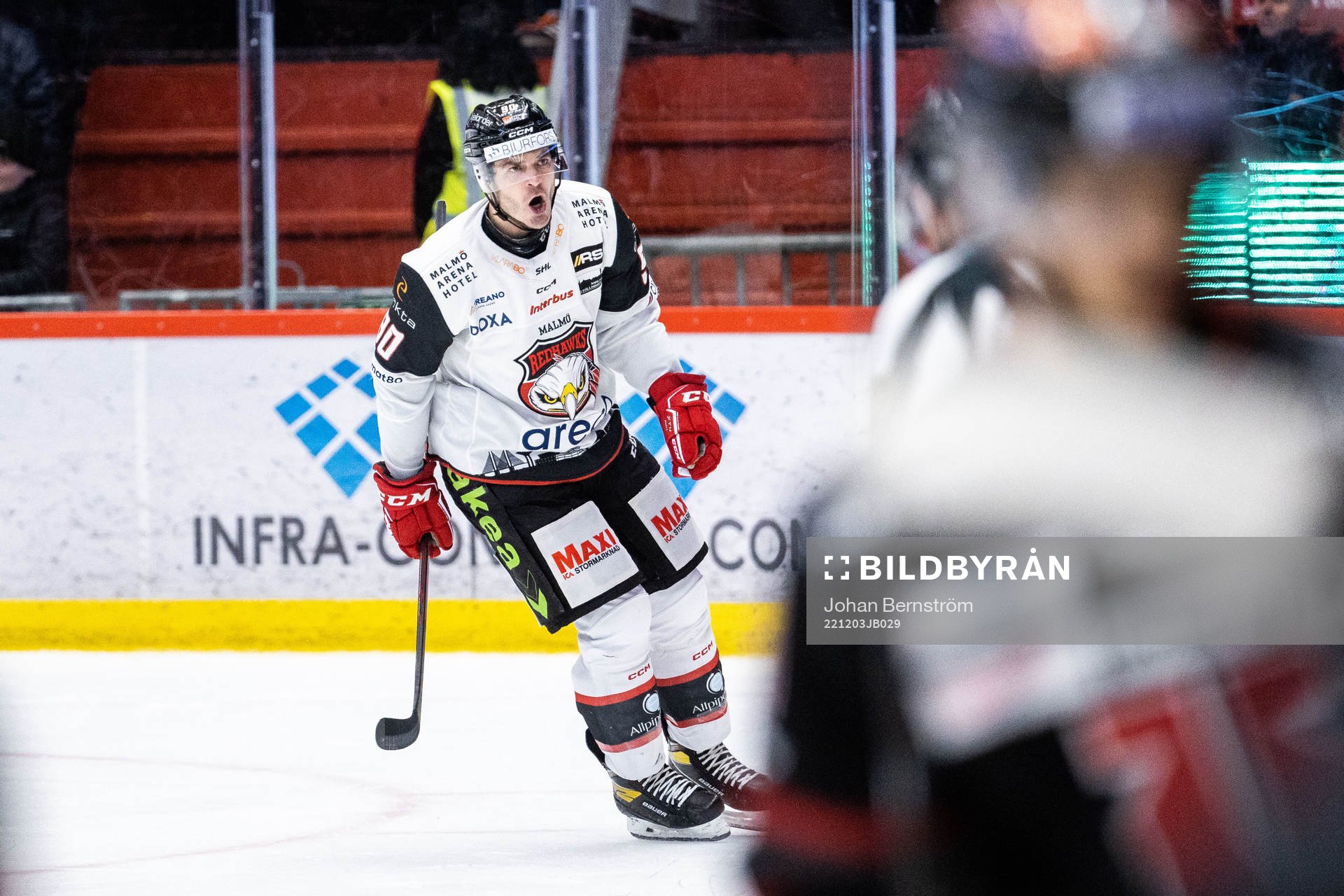 Malmö Redhawks Lance Bouma jublar