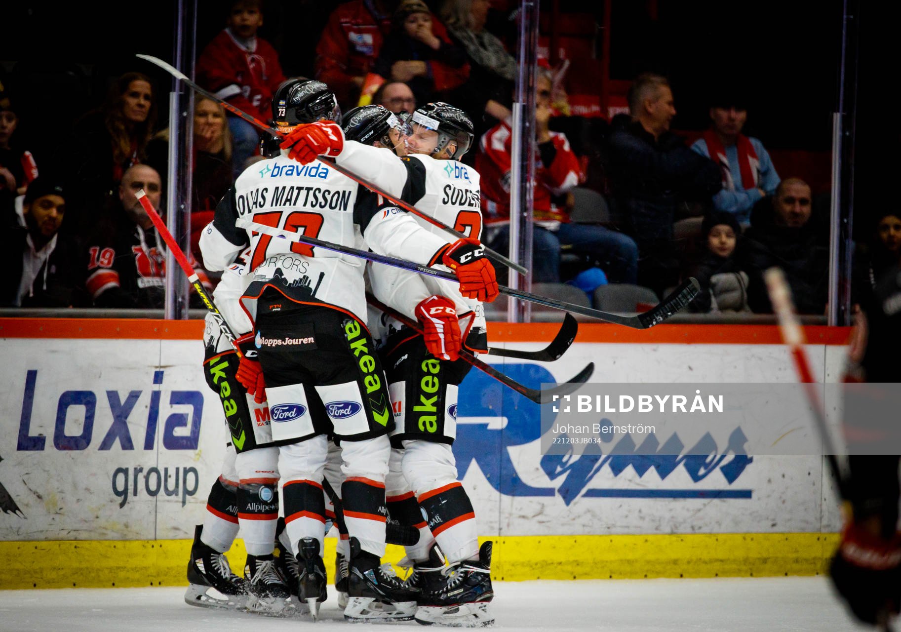 Malmö Redhawks Lance Bouma jublar vid 4-2